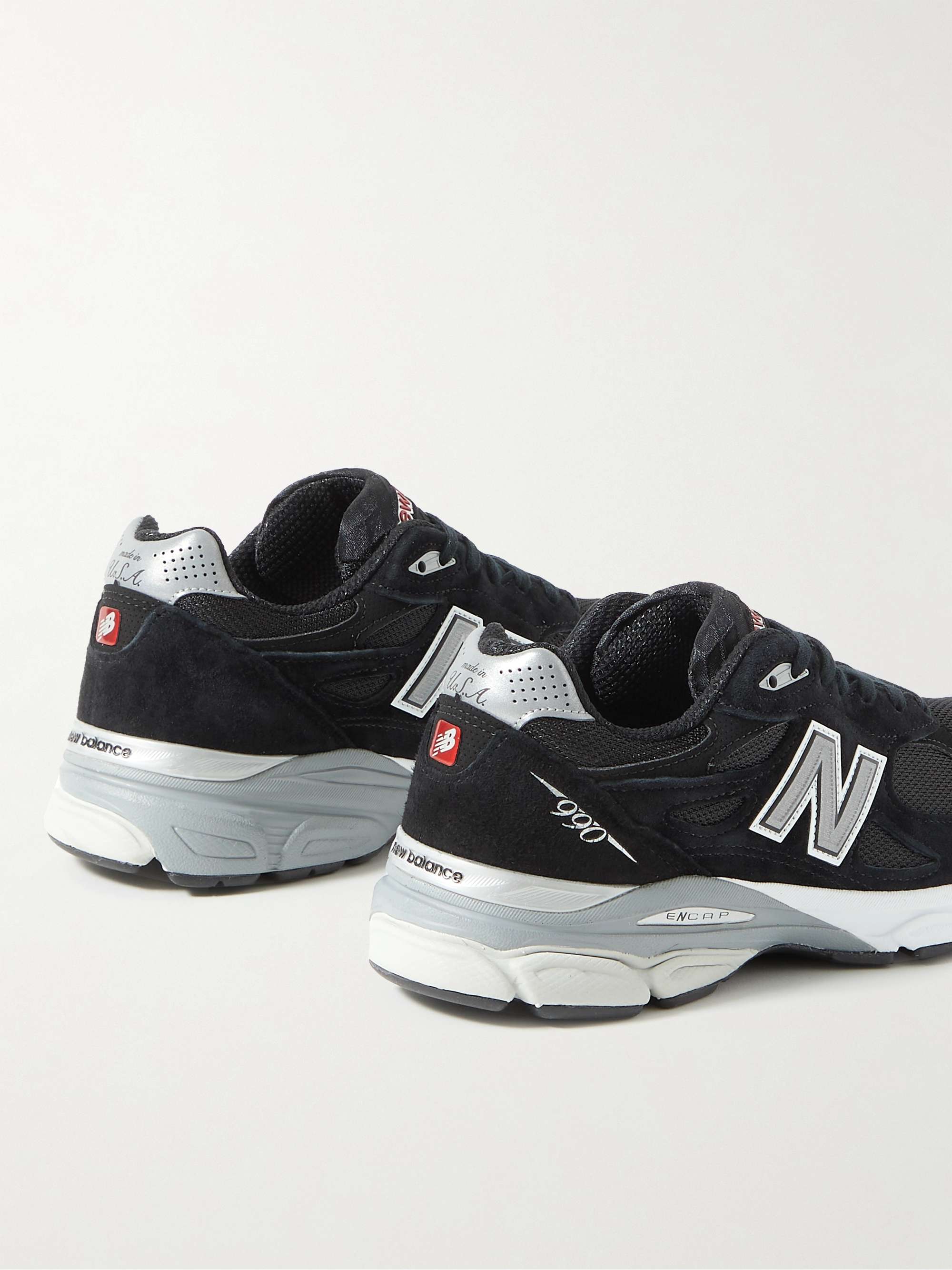 NEW BALANCE 990v3 Suede and Mesh Sneakers