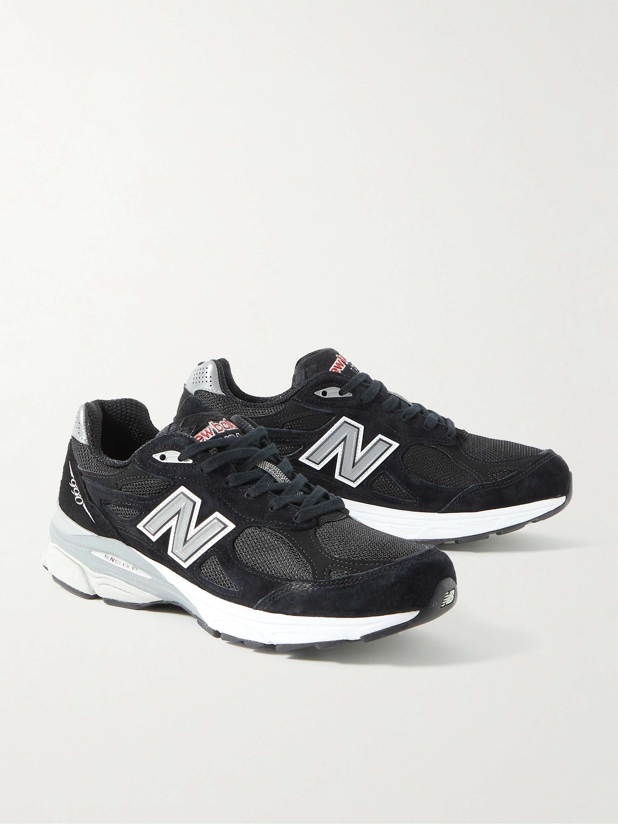 NEW BALANCE 990v3 Suede and Mesh Sneakers
