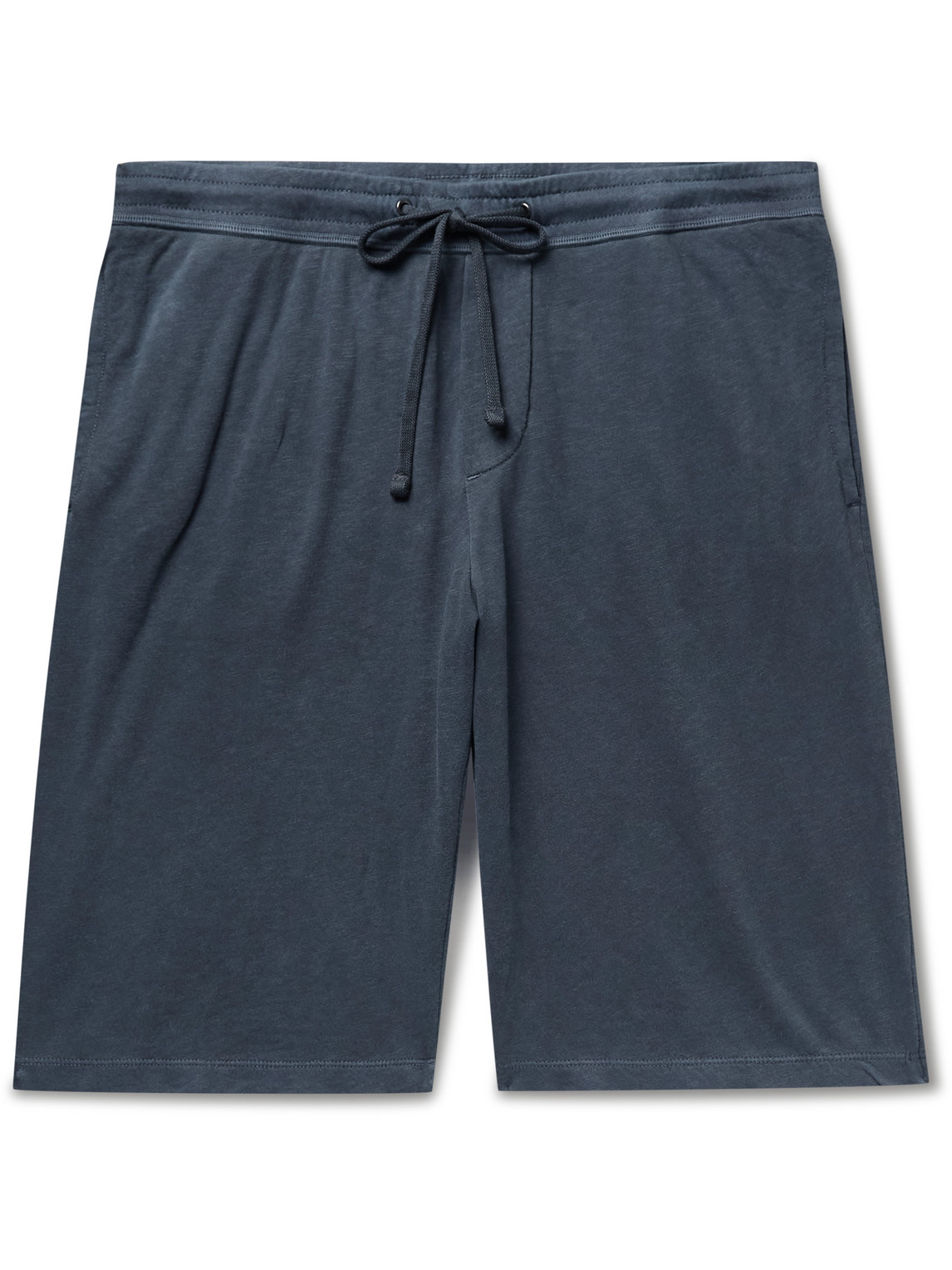 JAMES PERSE MÉLANGE LOOPBACK COTTON-JERSEY DRAWSTRING SHORTS