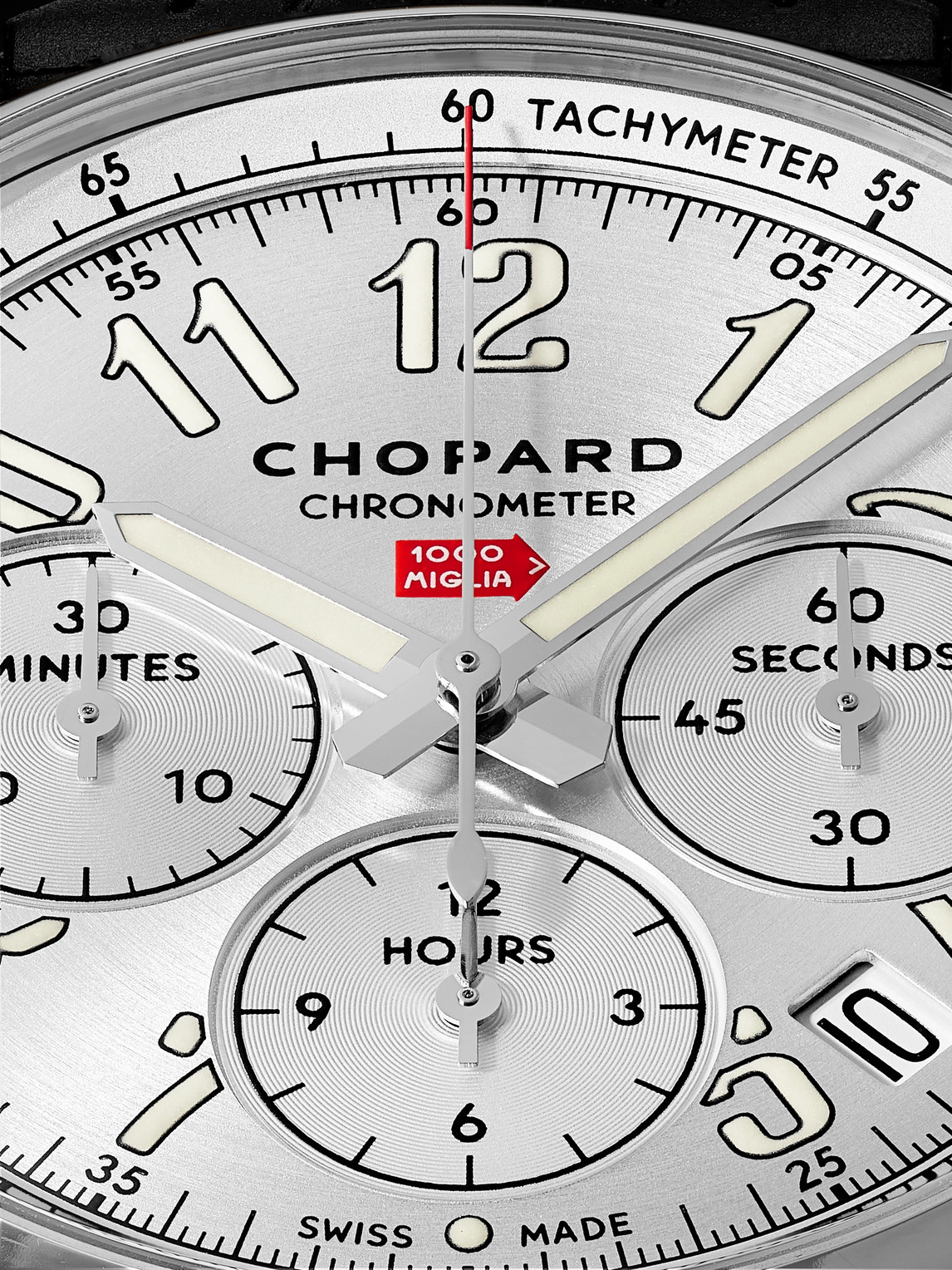 Shop Chopard Mille Miglia Classic Chronograph Automatic 42mm Stainless Steel Watch, Ref. No. 168589-3001 In Silver