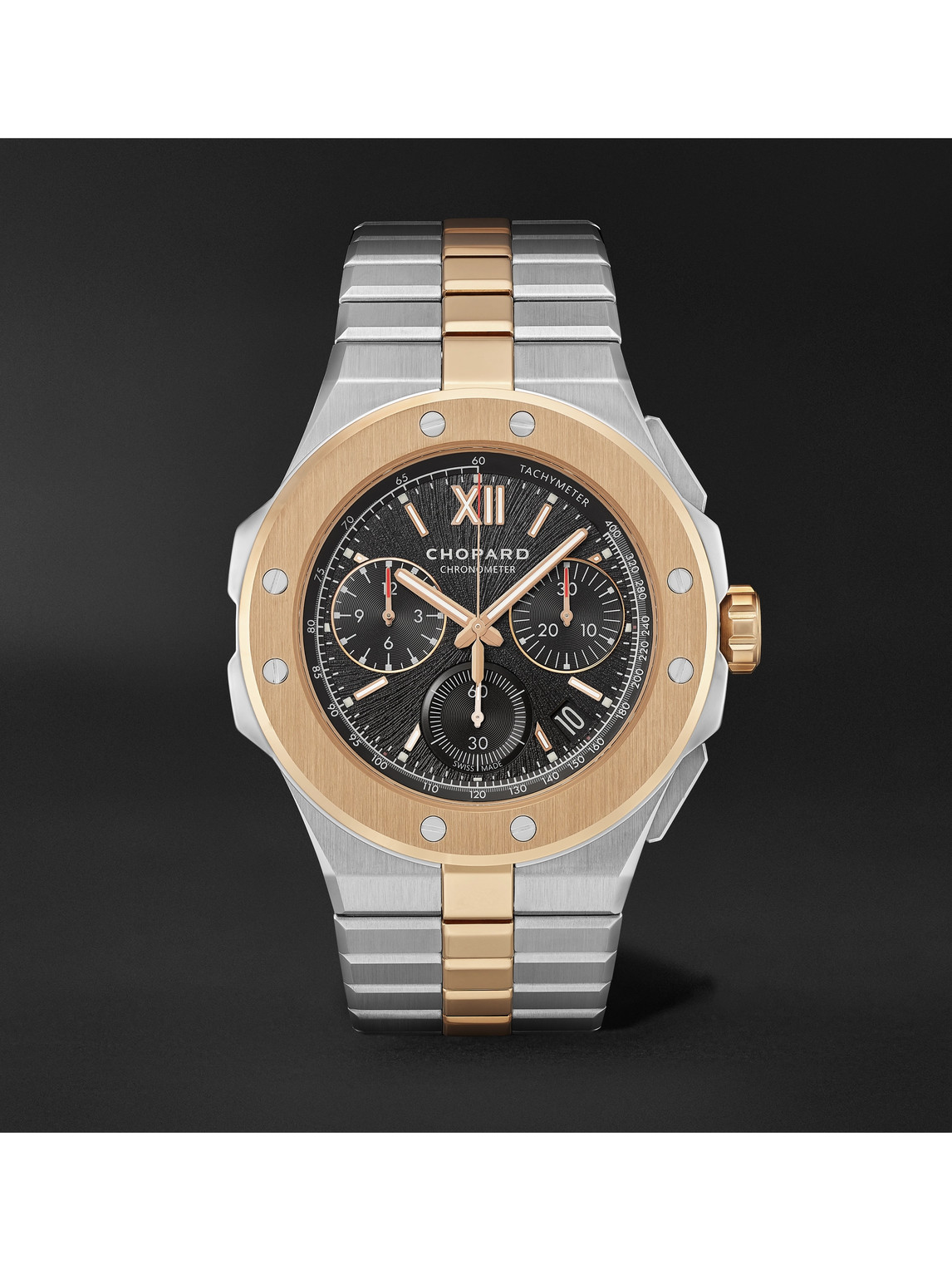 Alpine Eagle XL Chrono Automatic 44mm Lucent Steel and 18-Karat Rose Gold Watch, Ref. No. 298609-6001