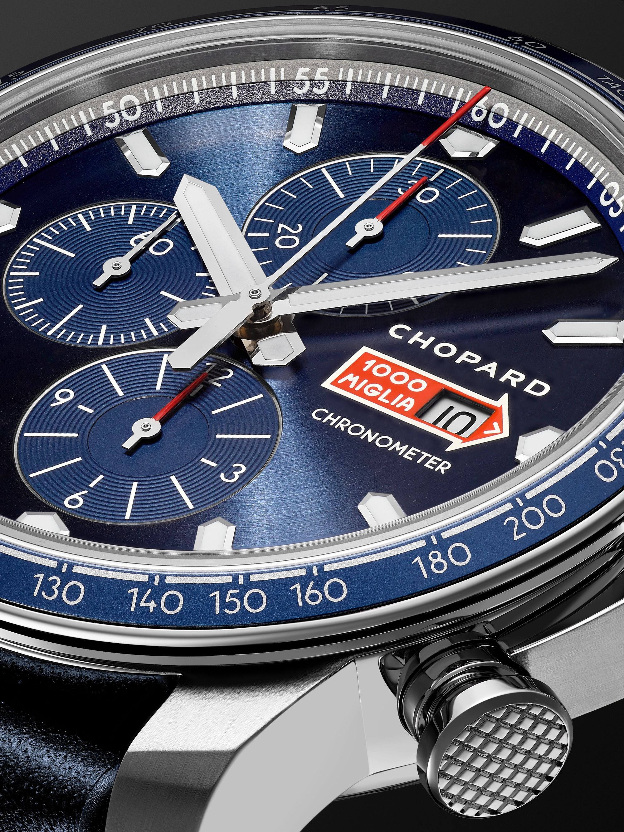 Mille Miglia GTS Limited Edition Automatic Chronograph 44mm Stainless Steel  and Leather Watch, Ref. No. 168571-3010