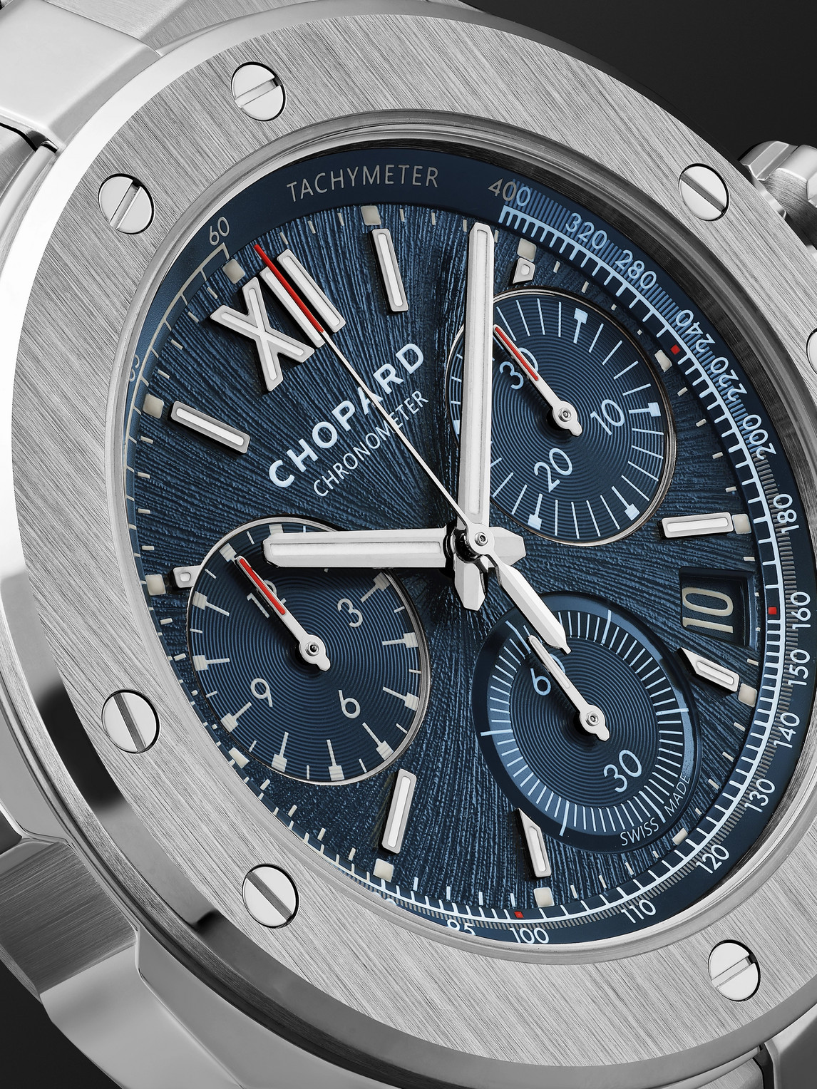 Shop Chopard Alpine Eagle Xl Chrono Automatic 44mm Lucent Steel Watch, Ref. No. 298609-3001 In Blue