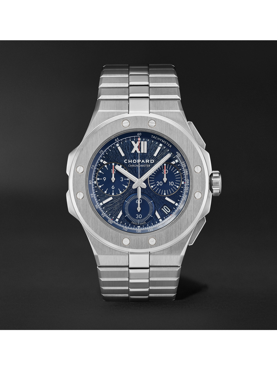 Chopard Alpine Eagle Xl Chrono Automatic 44mm Lucent Steel Watch, Ref. No. 298609-3001 In Blue