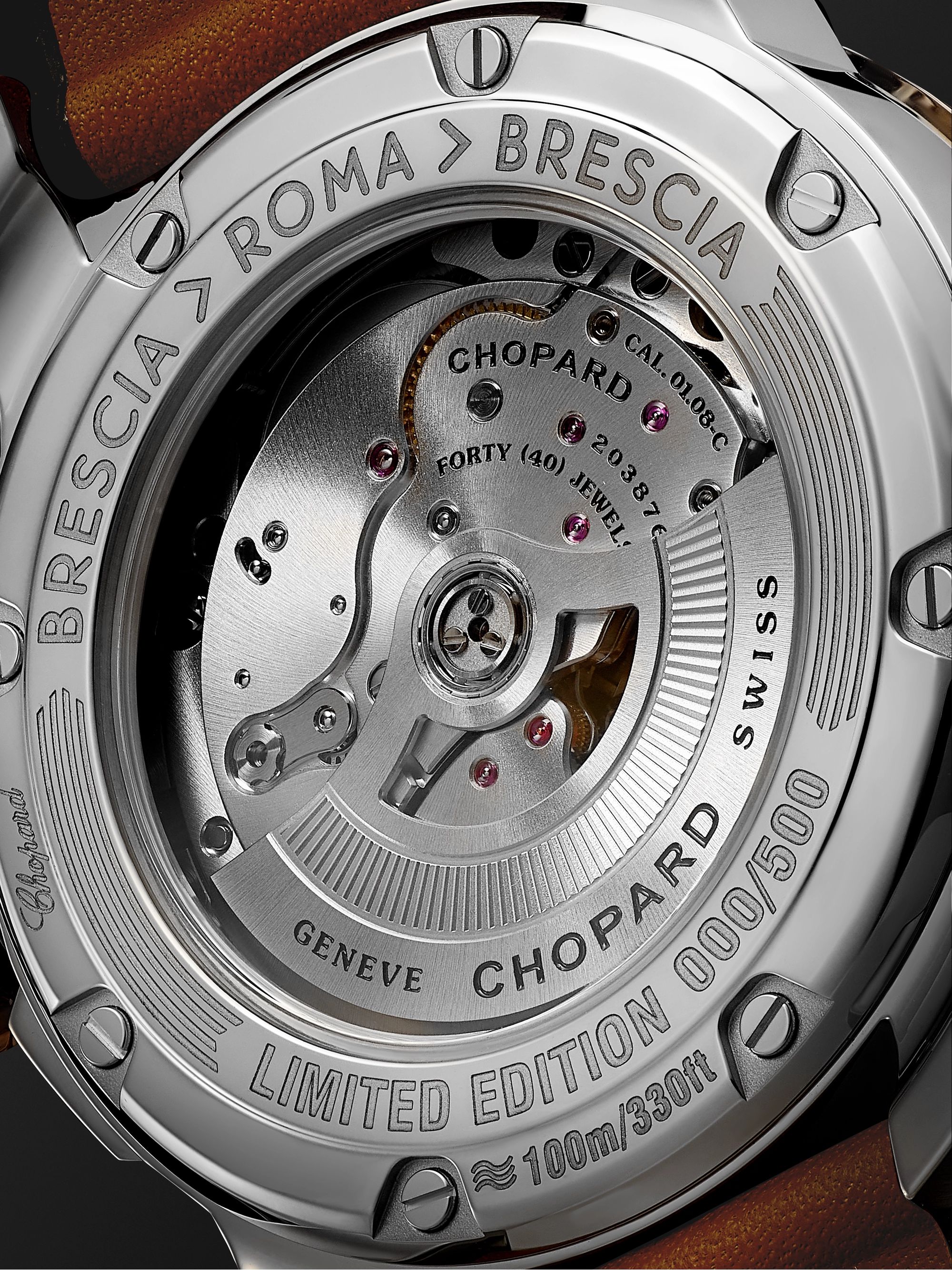 CHOPARD Mille Miglia GTS Power Control Limited Edition Automatic 43mm, 18-Karat Rose Gold, Stainless Steel and Leather Watch, Ref. No.