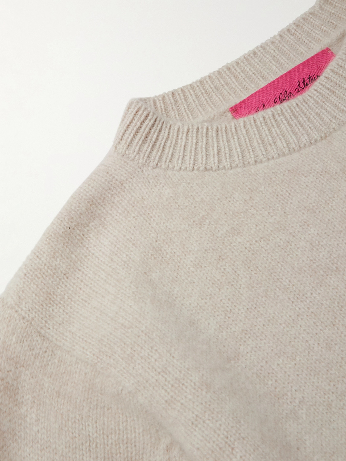 Shop The Elder Statesman Cashmere Sweater In Neutrals