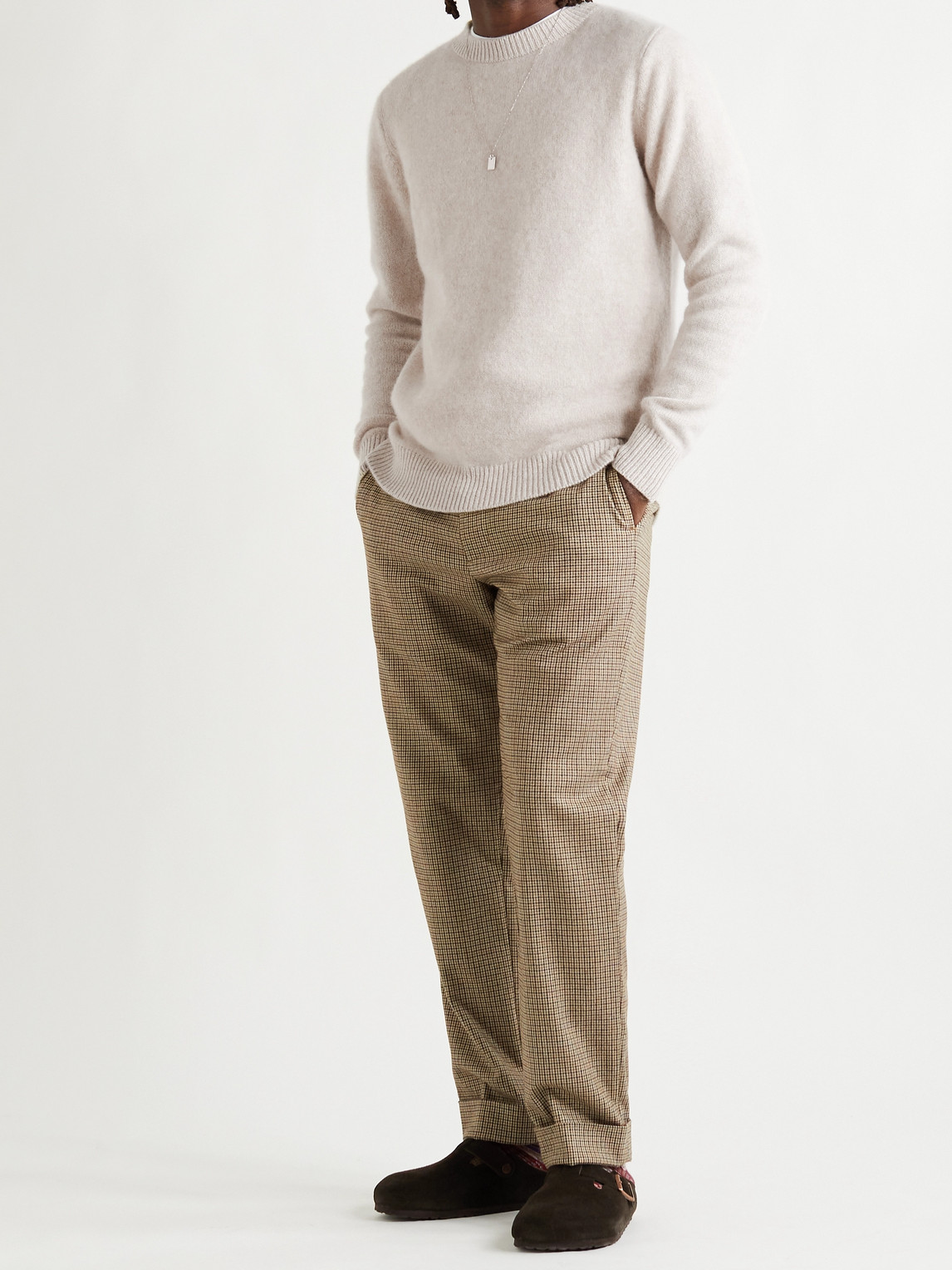 Shop The Elder Statesman Cashmere Sweater In Neutrals