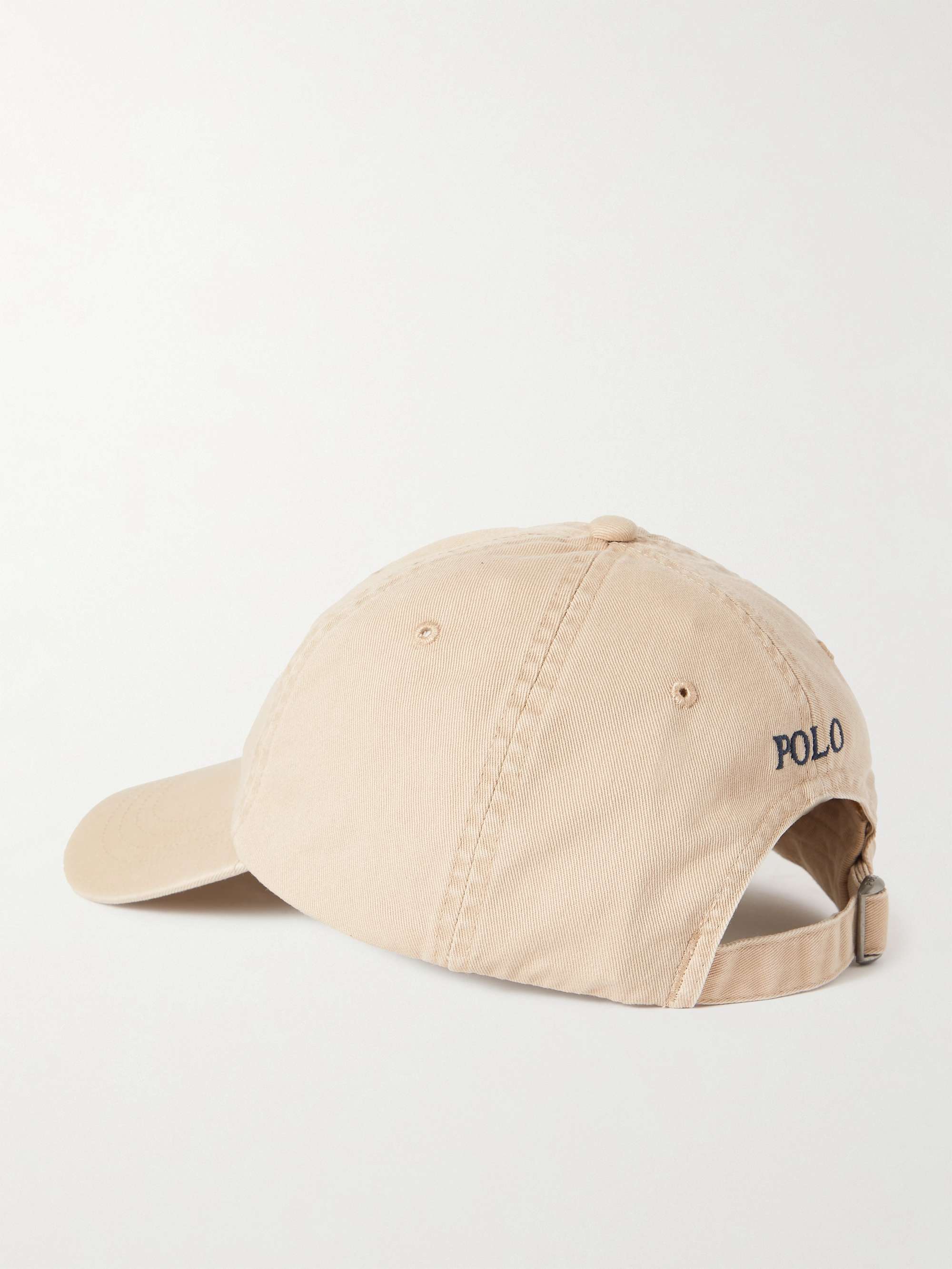 POLO RALPH LAUREN Logo-Embroidered Cotton-Twill Baseball Cap