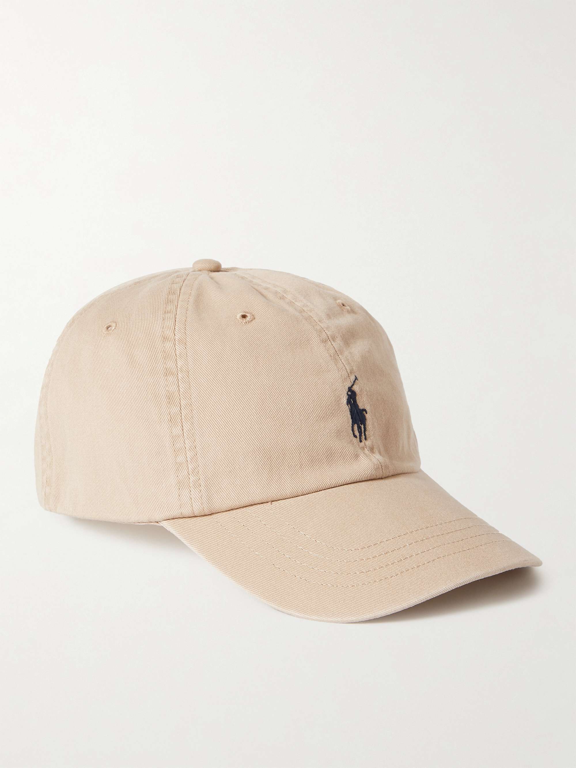 POLO RALPH LAUREN Logo-Embroidered Cotton-Twill Baseball Cap