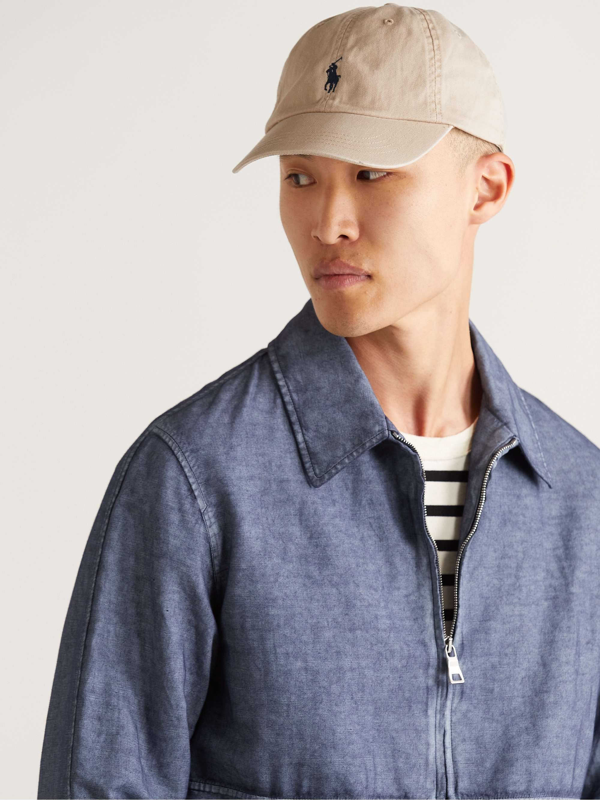 POLO RALPH LAUREN Logo-Embroidered Cotton-Twill Baseball Cap