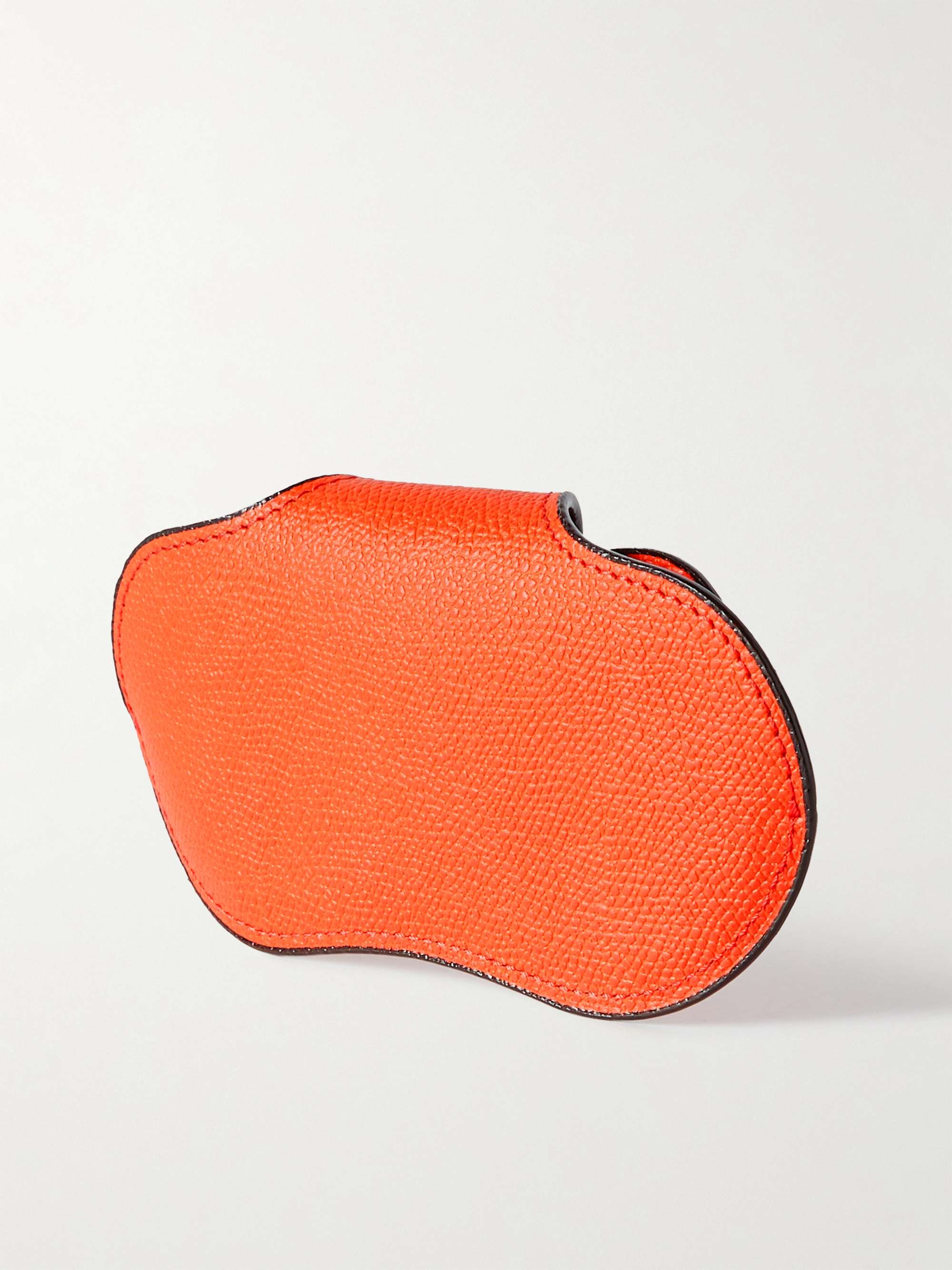 VALEXTRA Pebble-Grain Leather Sunglasses Case