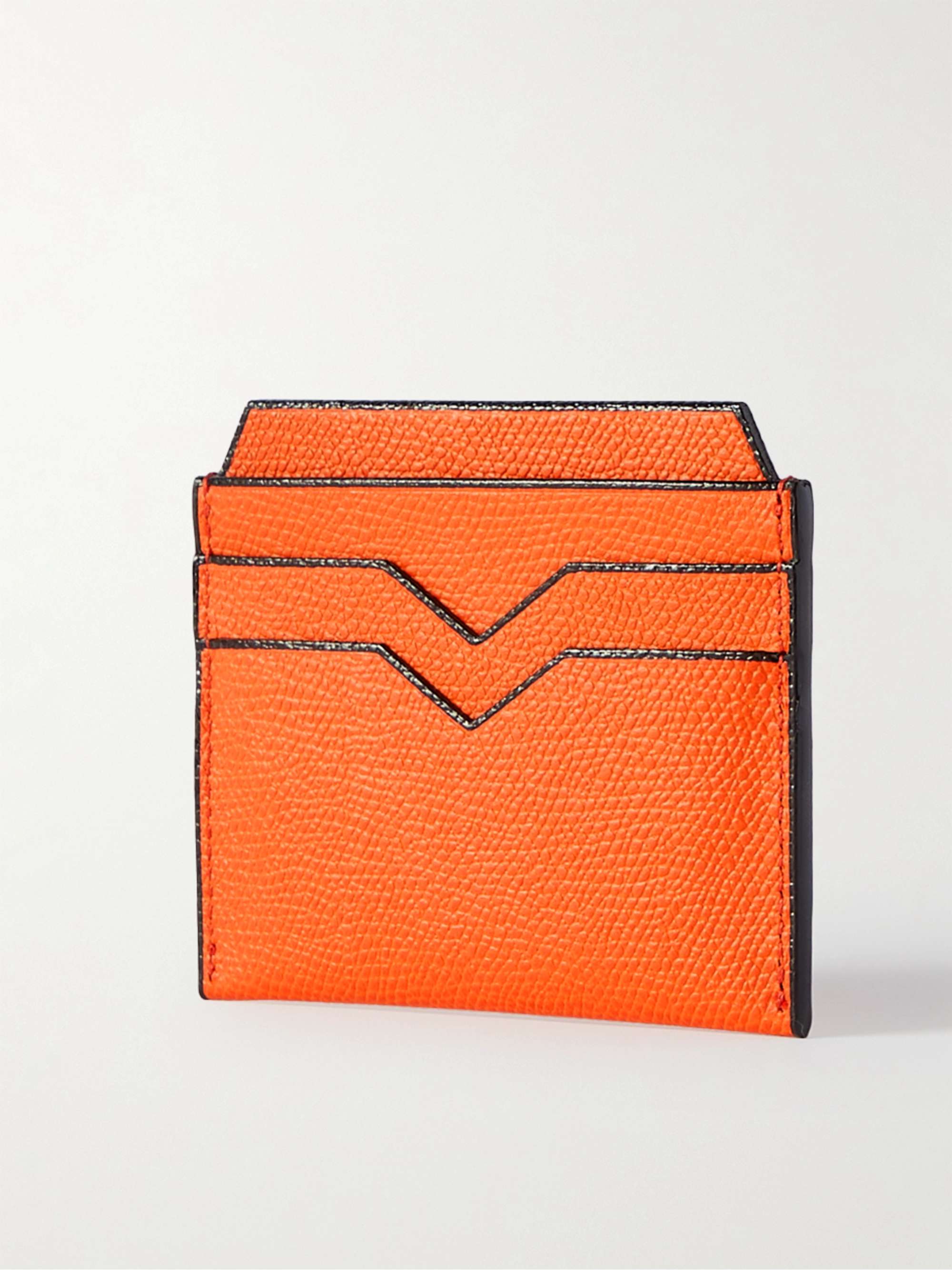 VALEXTRA Pebble-Grain Leather Cardholder