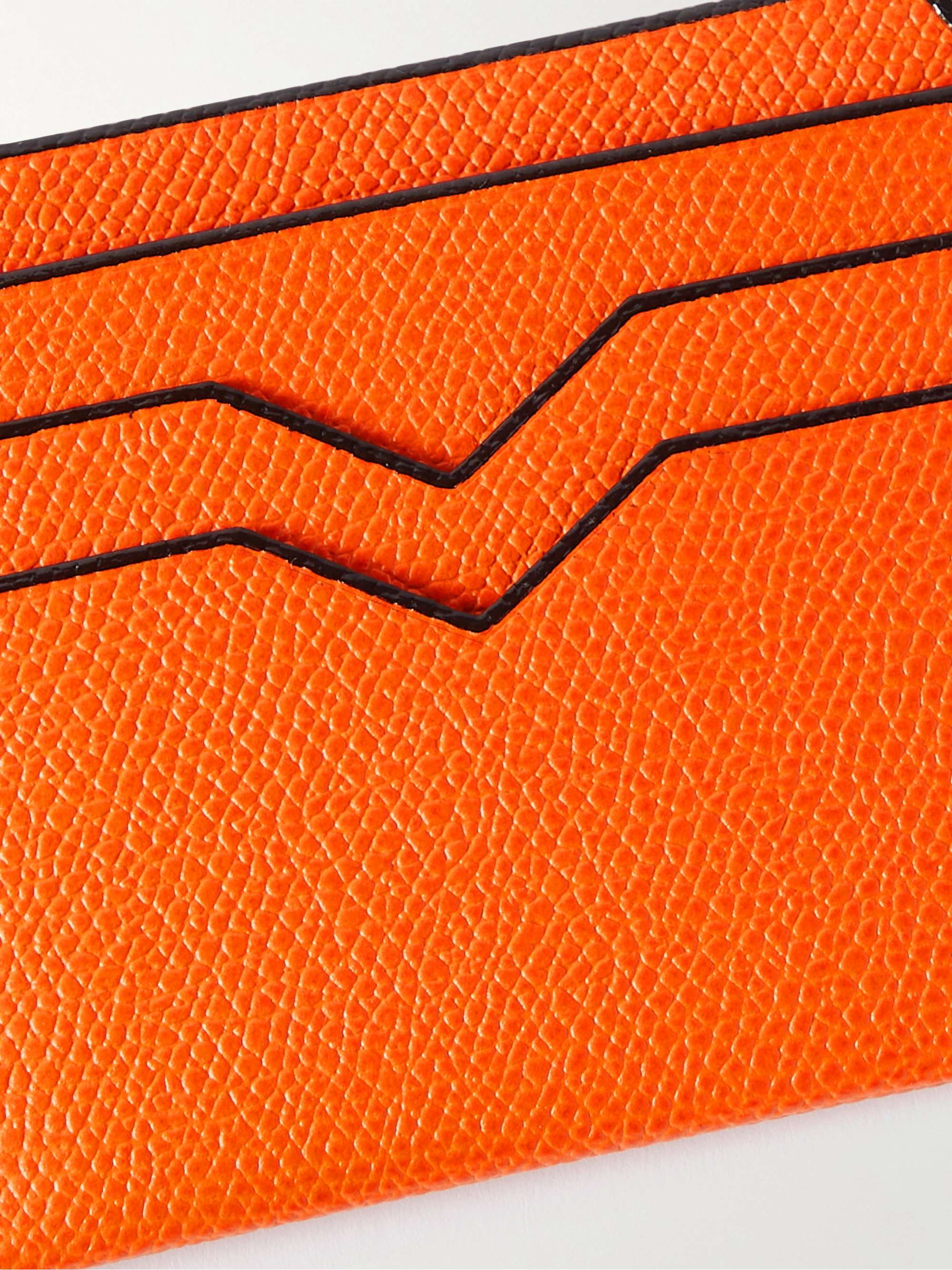 VALEXTRA Pebble-Grain Leather Cardholder