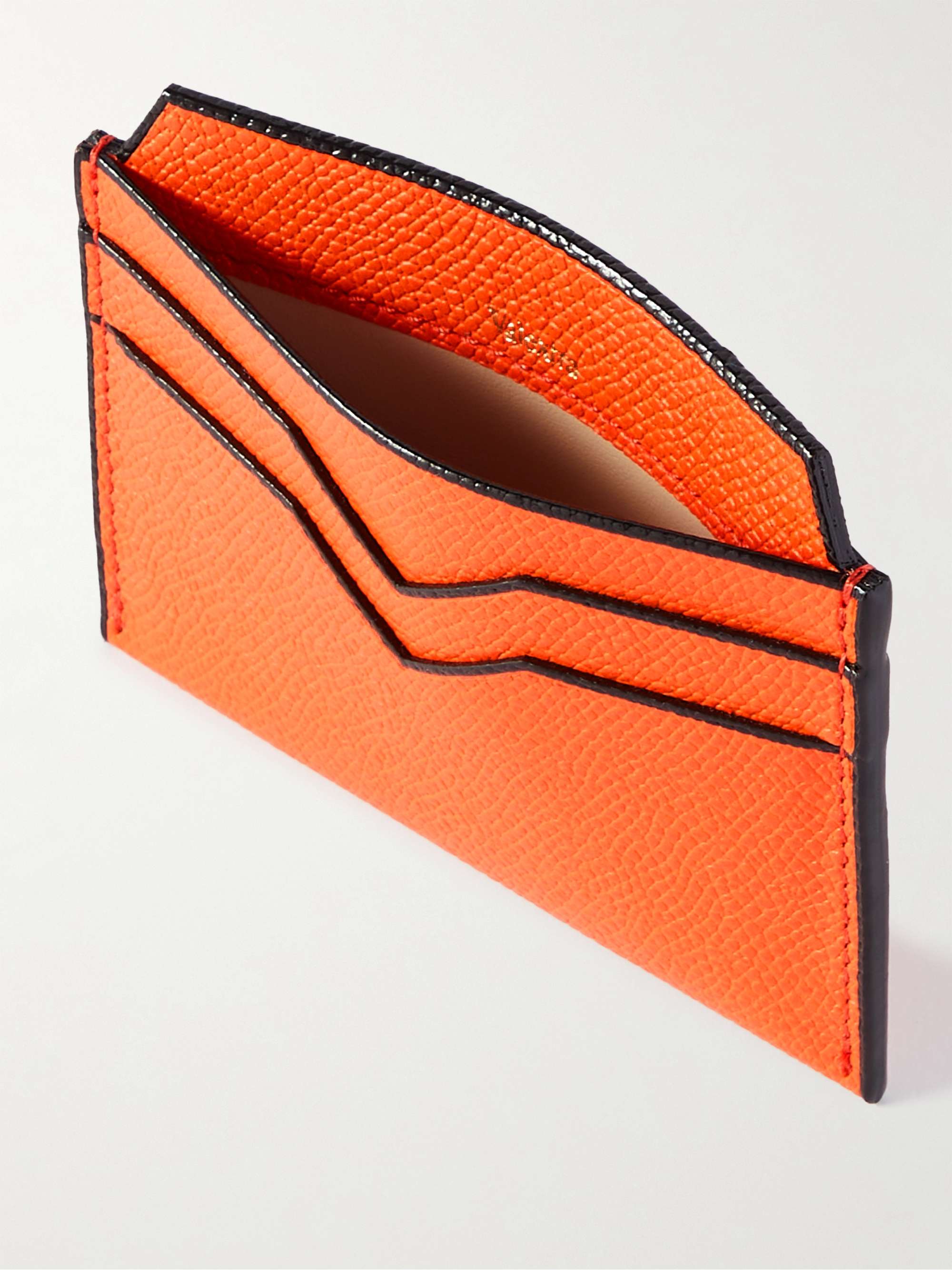 VALEXTRA Pebble-Grain Leather Cardholder