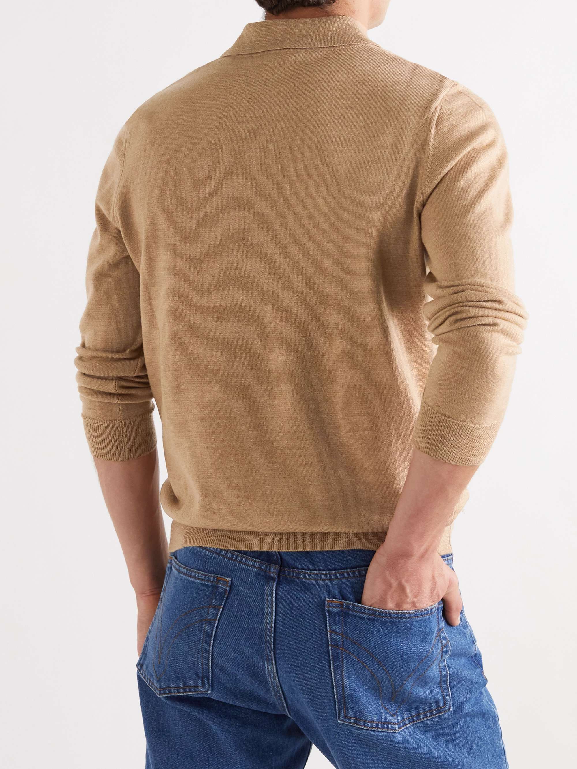 A.P.C. Jerry Merino Wool Polo Shirt