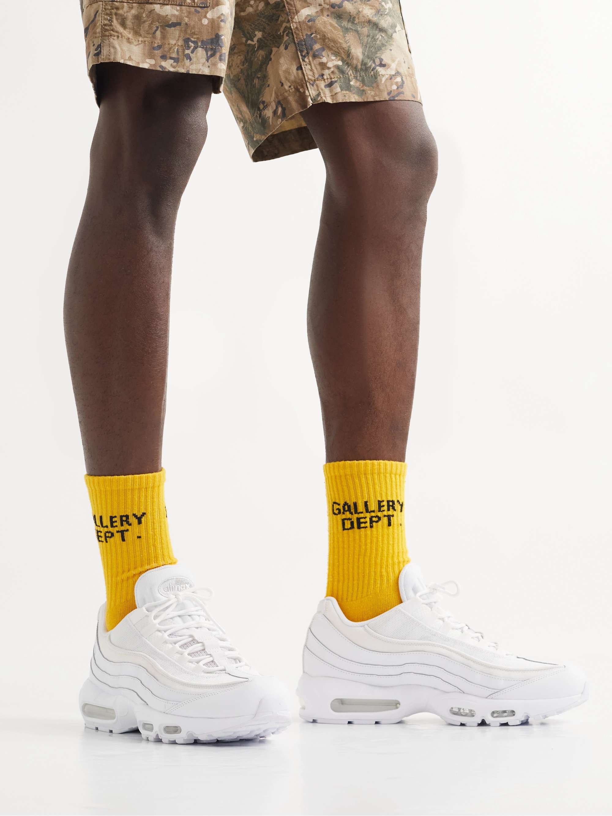 NIKE Air Max 95 Essential Leather and Suede-Trimmed Mesh Sneakers