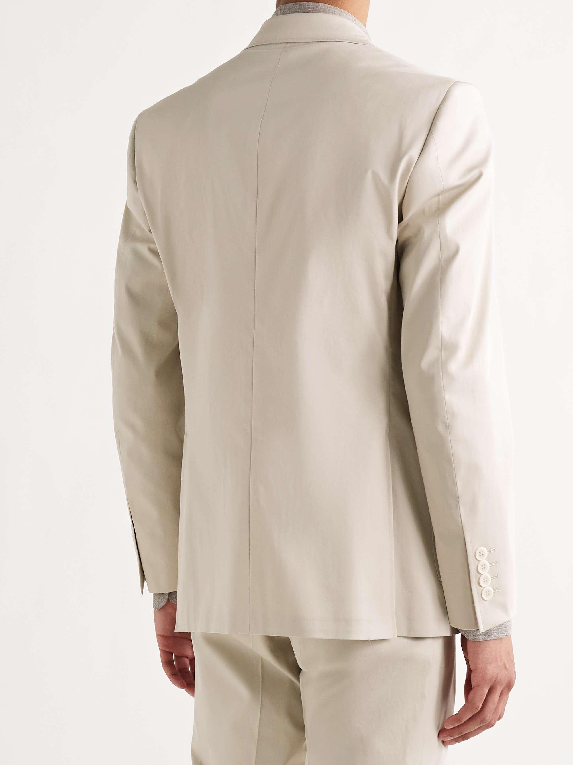 CANALI Slim-Fit Cotton-Blend Twill Suit Jacket