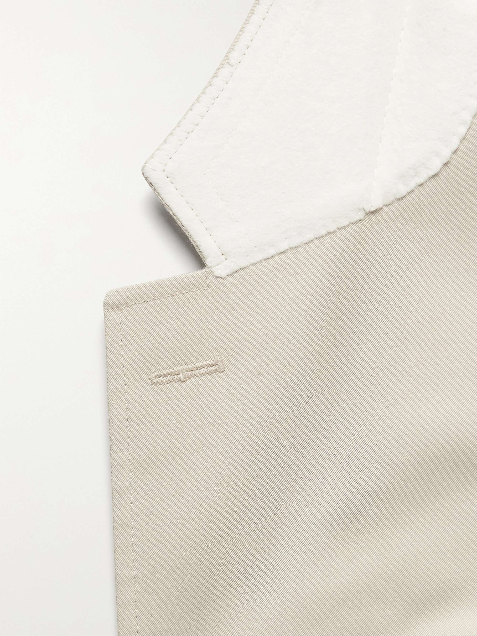 CANALI Slim-Fit Cotton-Blend Twill Suit Jacket