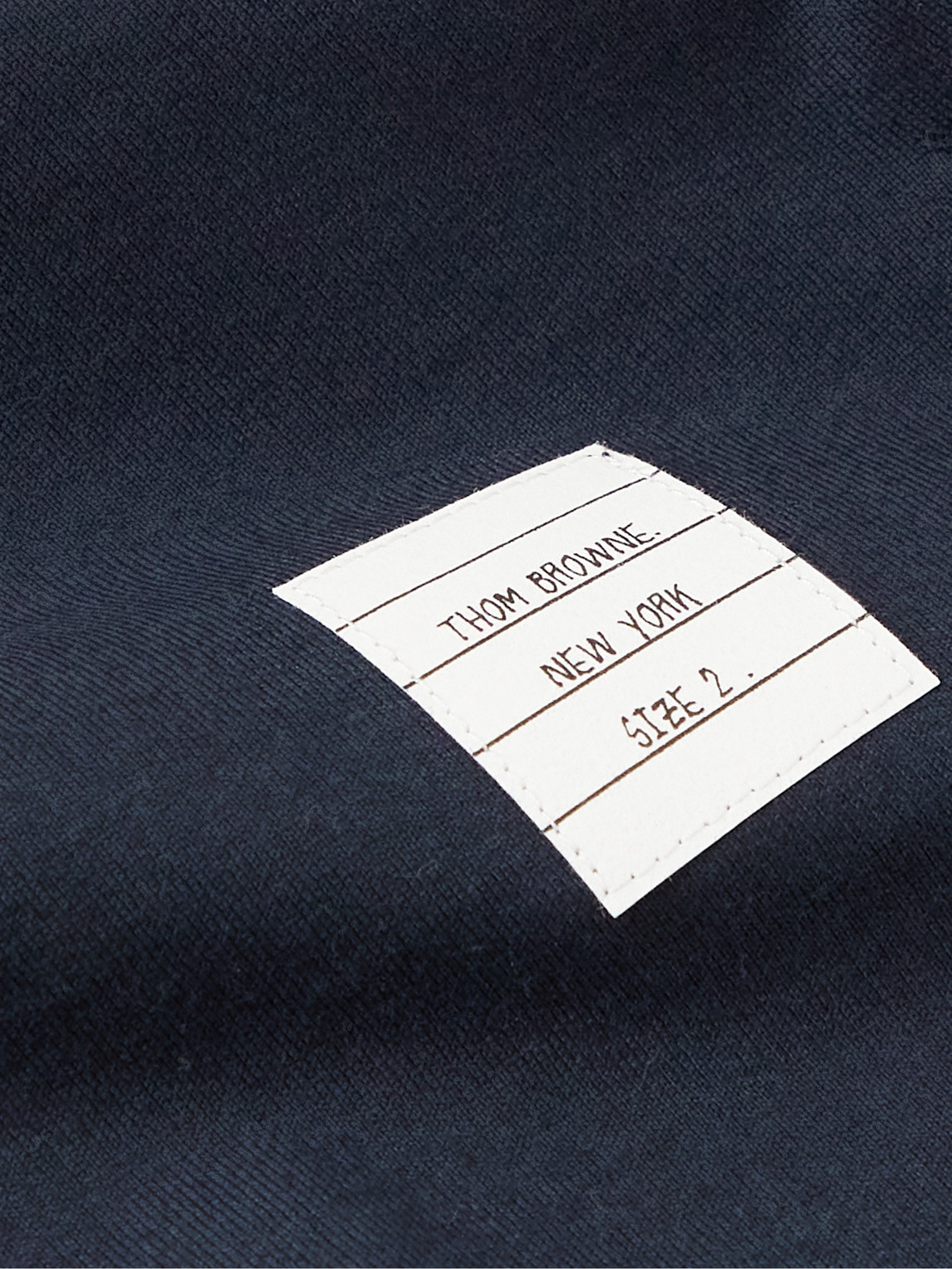 Thom Browne Jersey Cotton Short Sleeve Pocket Tee In Blue