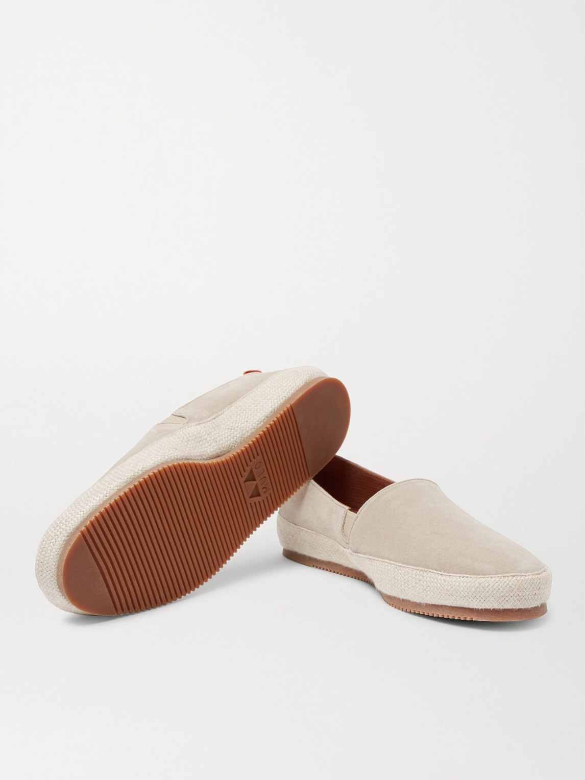 Shop Mulo Suede Espadrilles In Neutrals