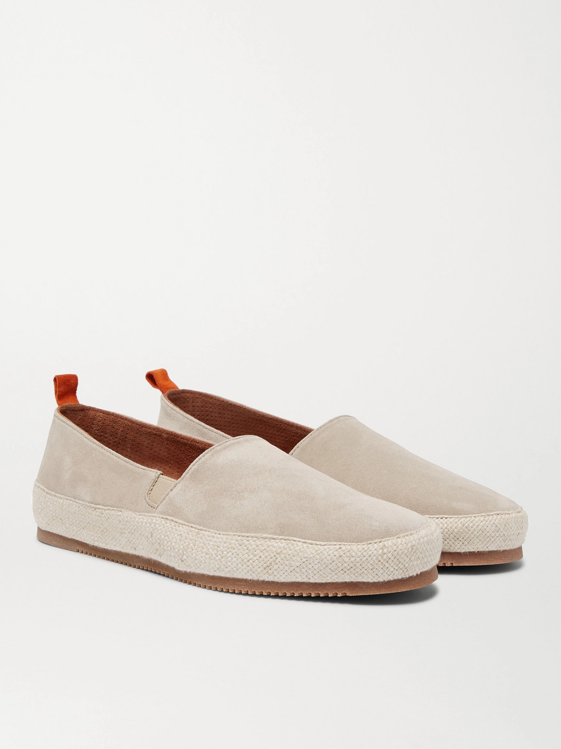 Shop Mulo Suede Espadrilles In Neutrals