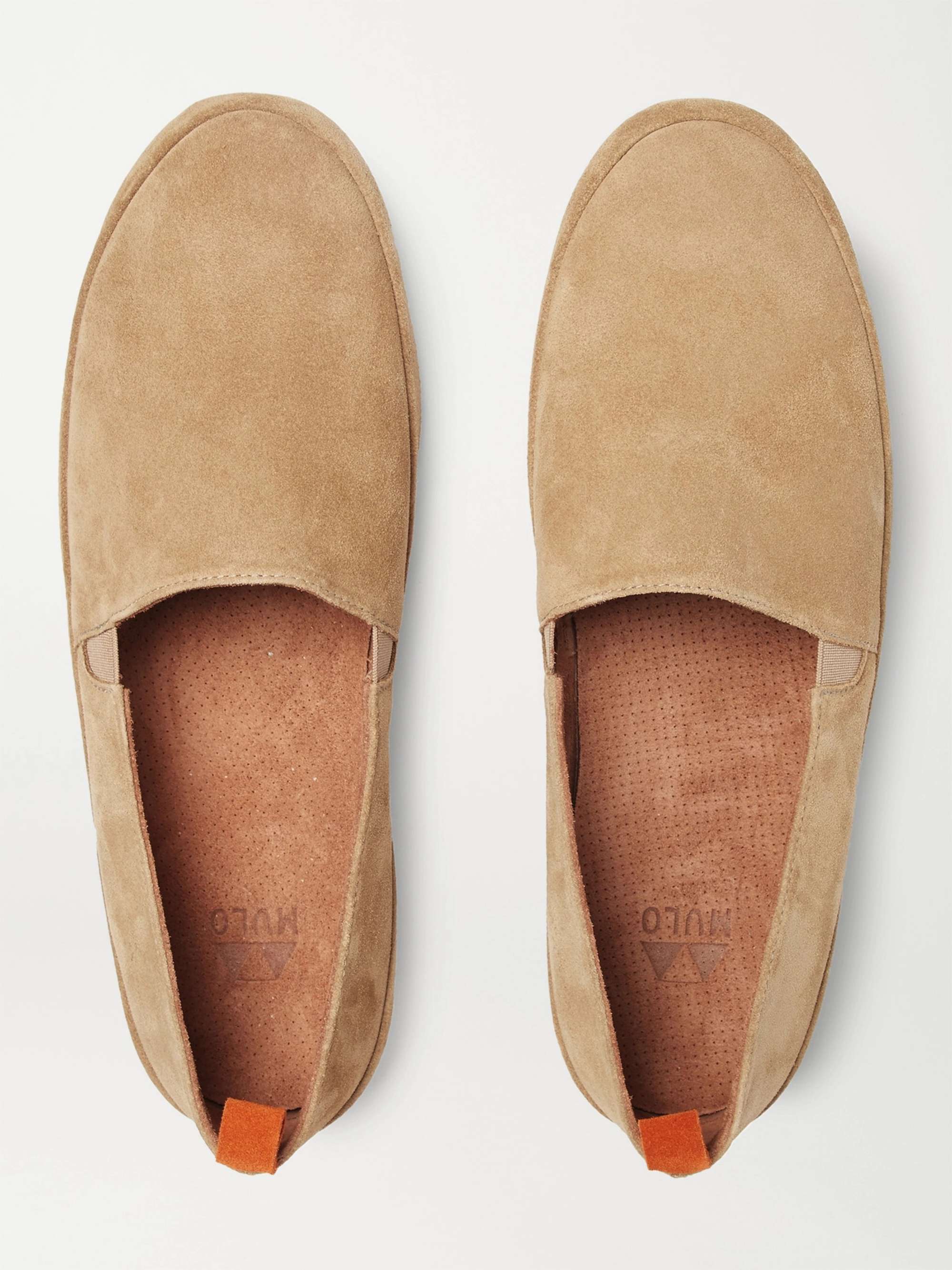 Suede mule deals loafers