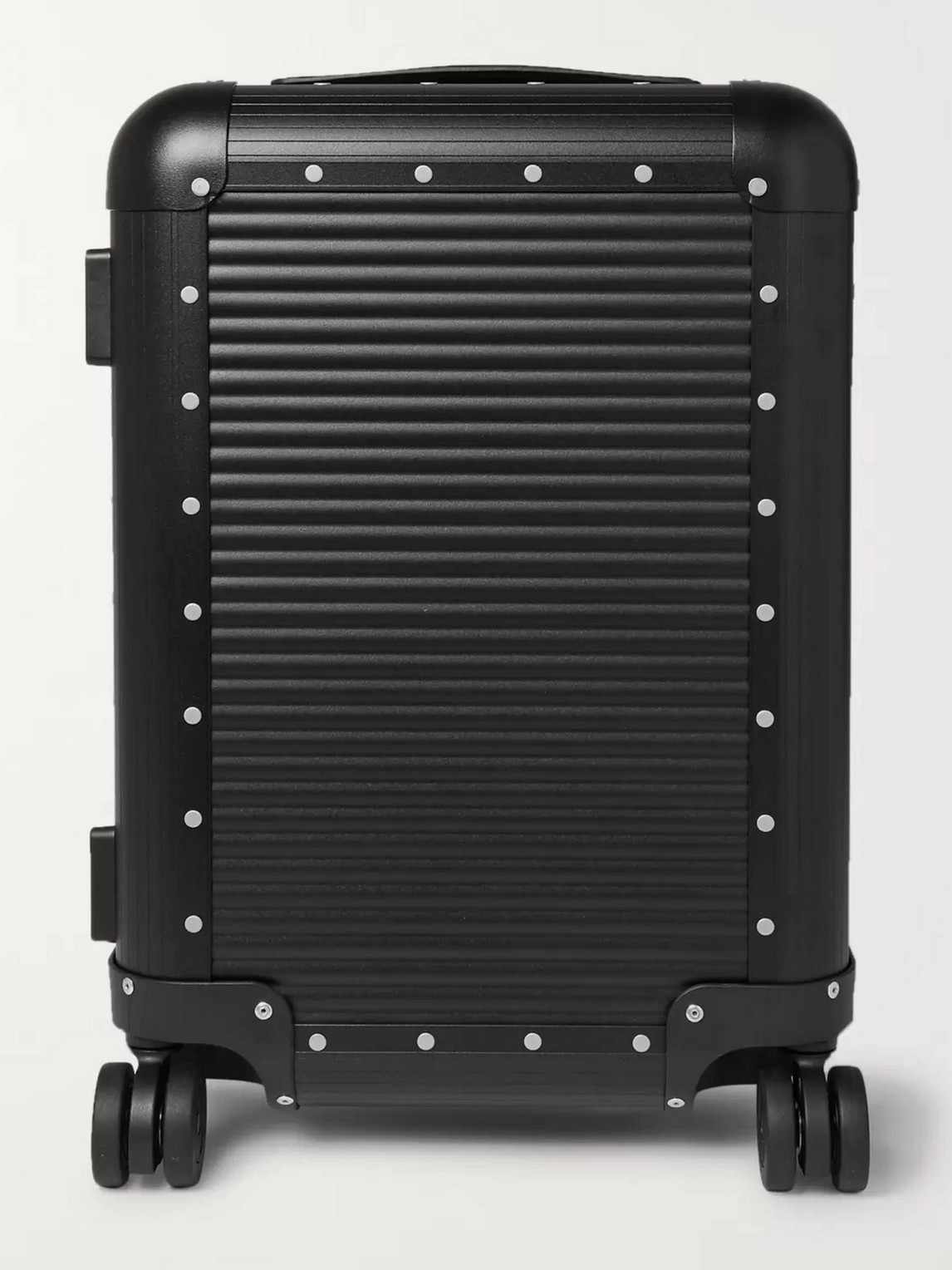 Fabbrica Pelletterie Milano Spinner 53cm Aluminium Carry-on Suitcase In Black