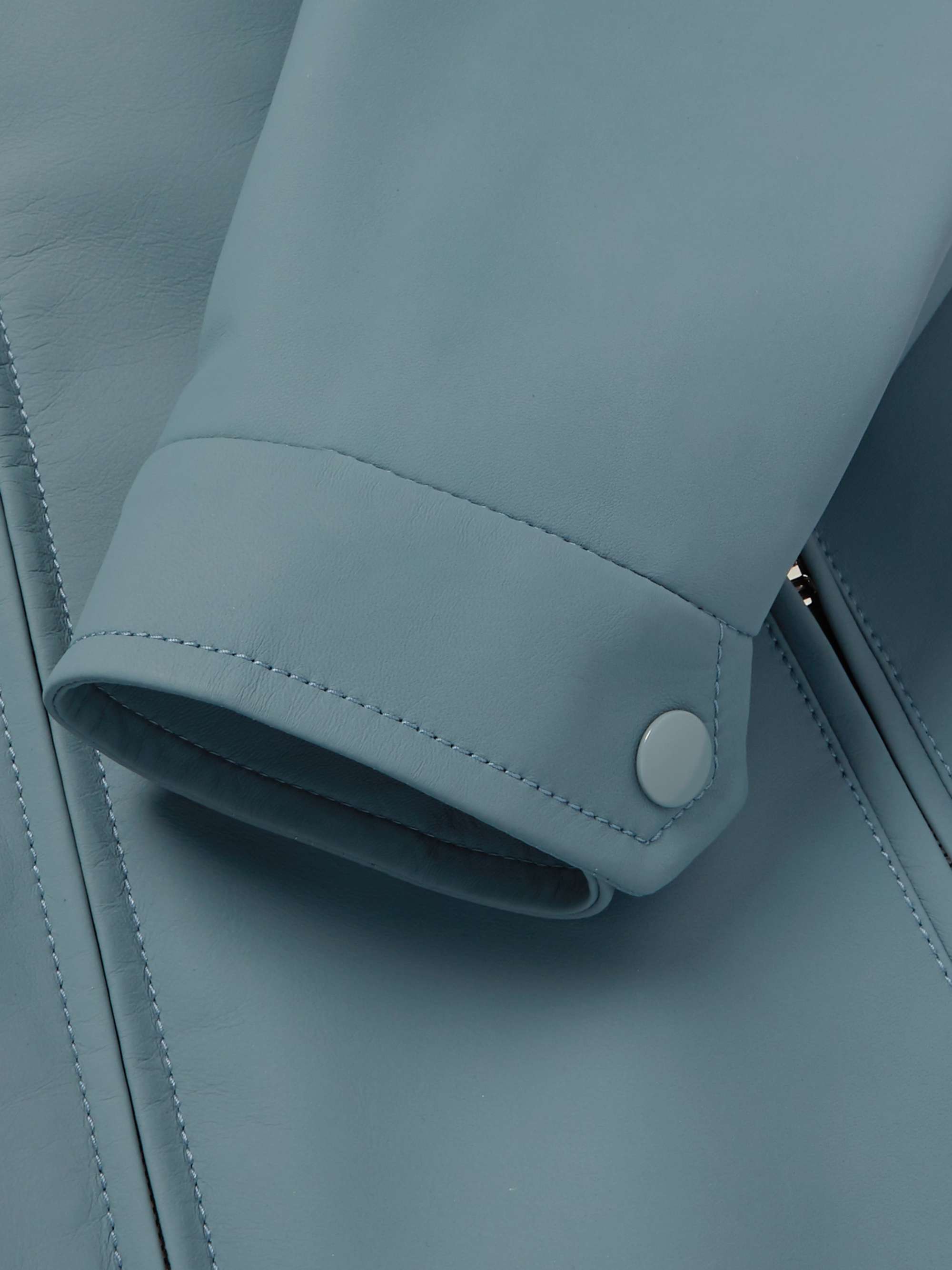 PRADA Matte-Leather Blouson Jacket