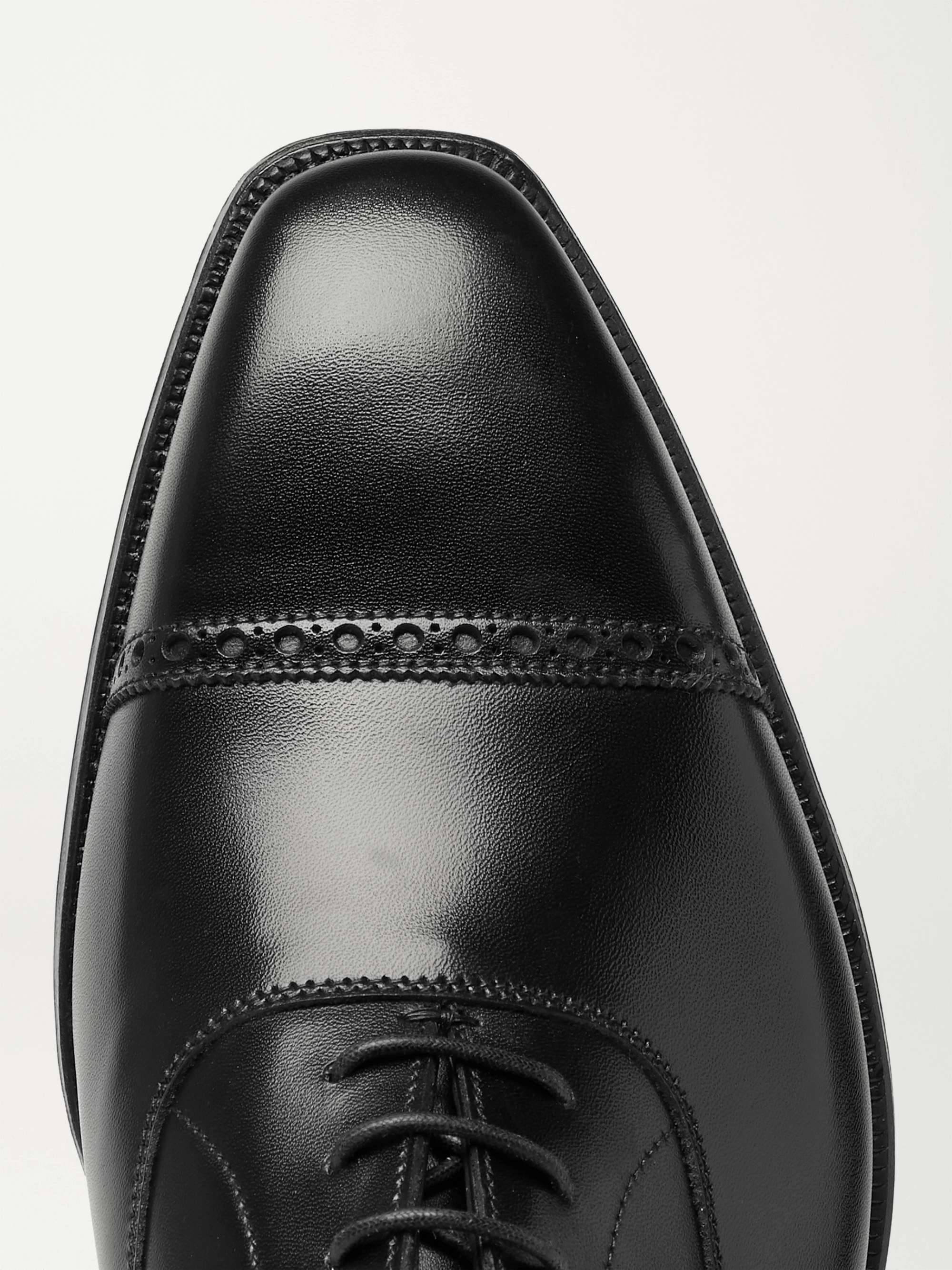 GEORGE CLEVERLEY Charles Cap-Toe Leather Oxford Shoes