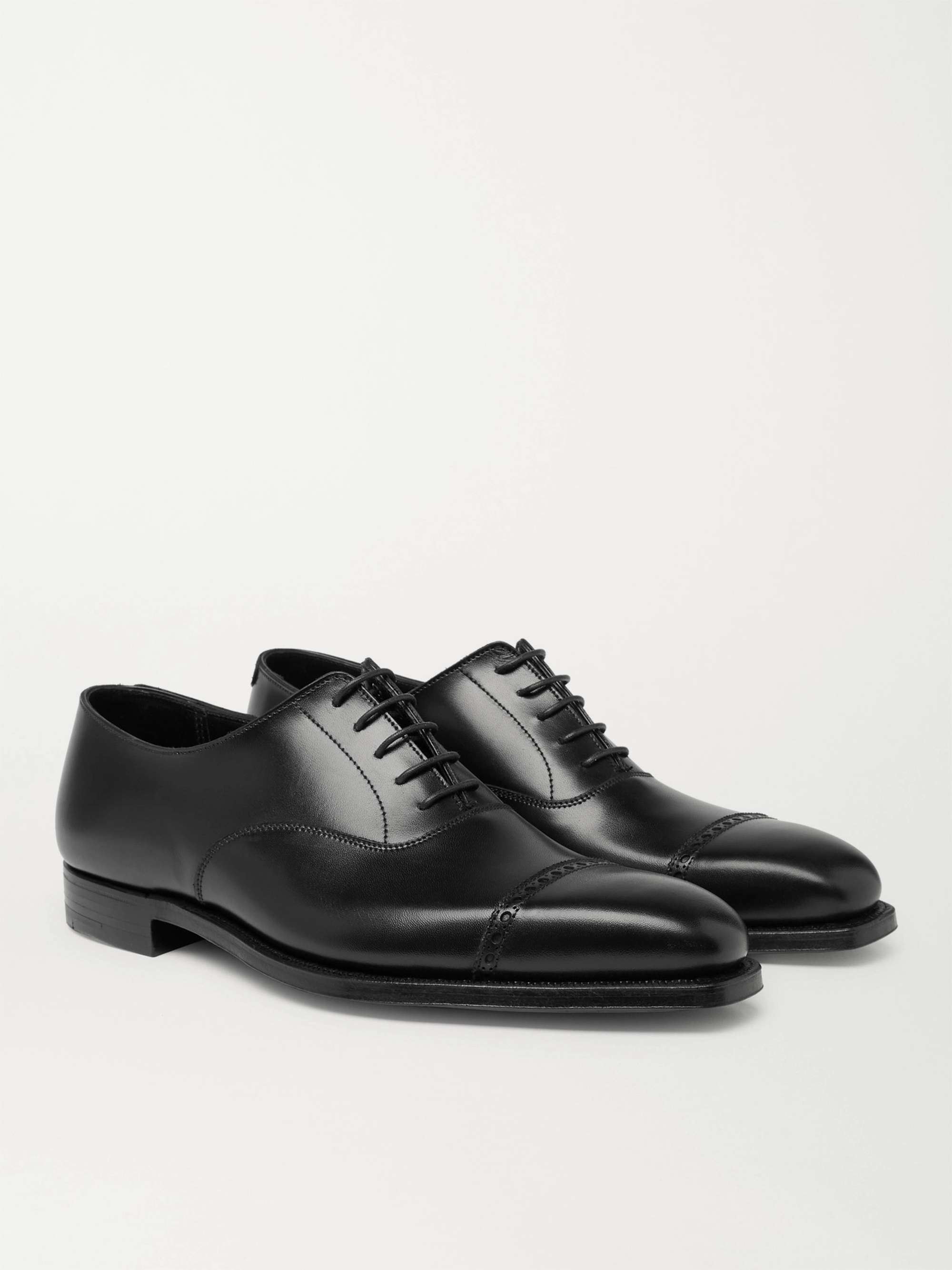 GEORGE CLEVERLEY Charles Cap-Toe Leather Oxford Shoes