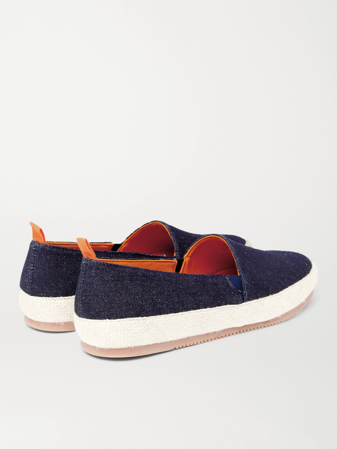 Shop Mulo Denim Espadrilles In Blue