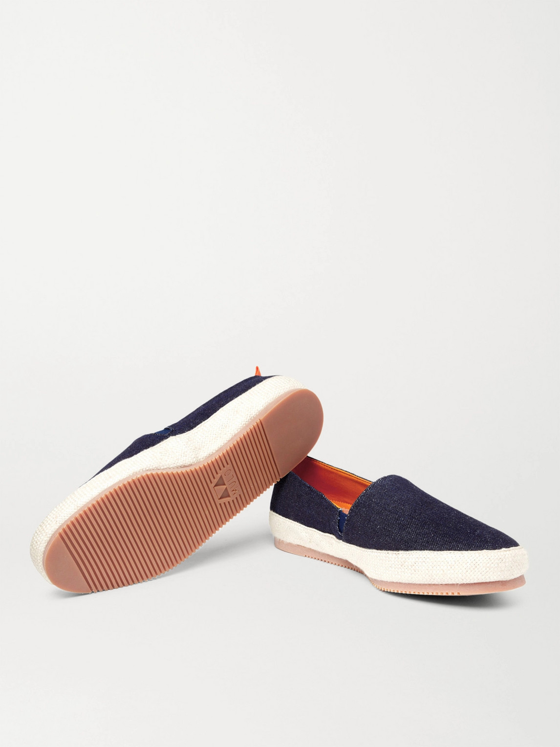 Shop Mulo Denim Espadrilles In Blue