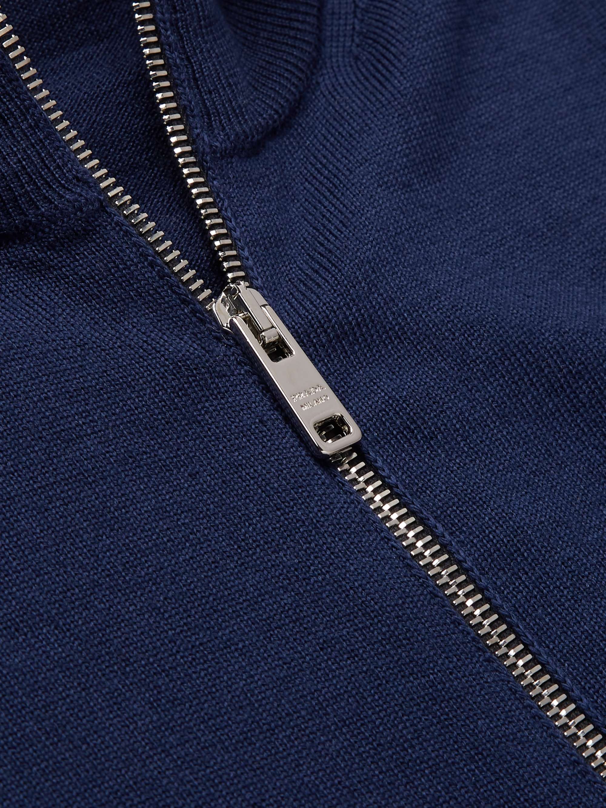 PRADA Slim-Fit Virgin Wool Zip-Up Cardigan for Men | MR PORTER