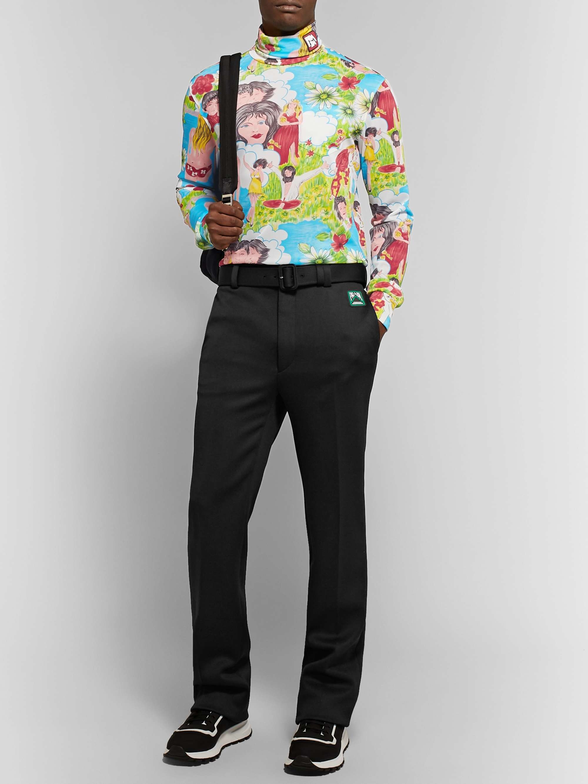 PRADA Tech-Jersey Trousers