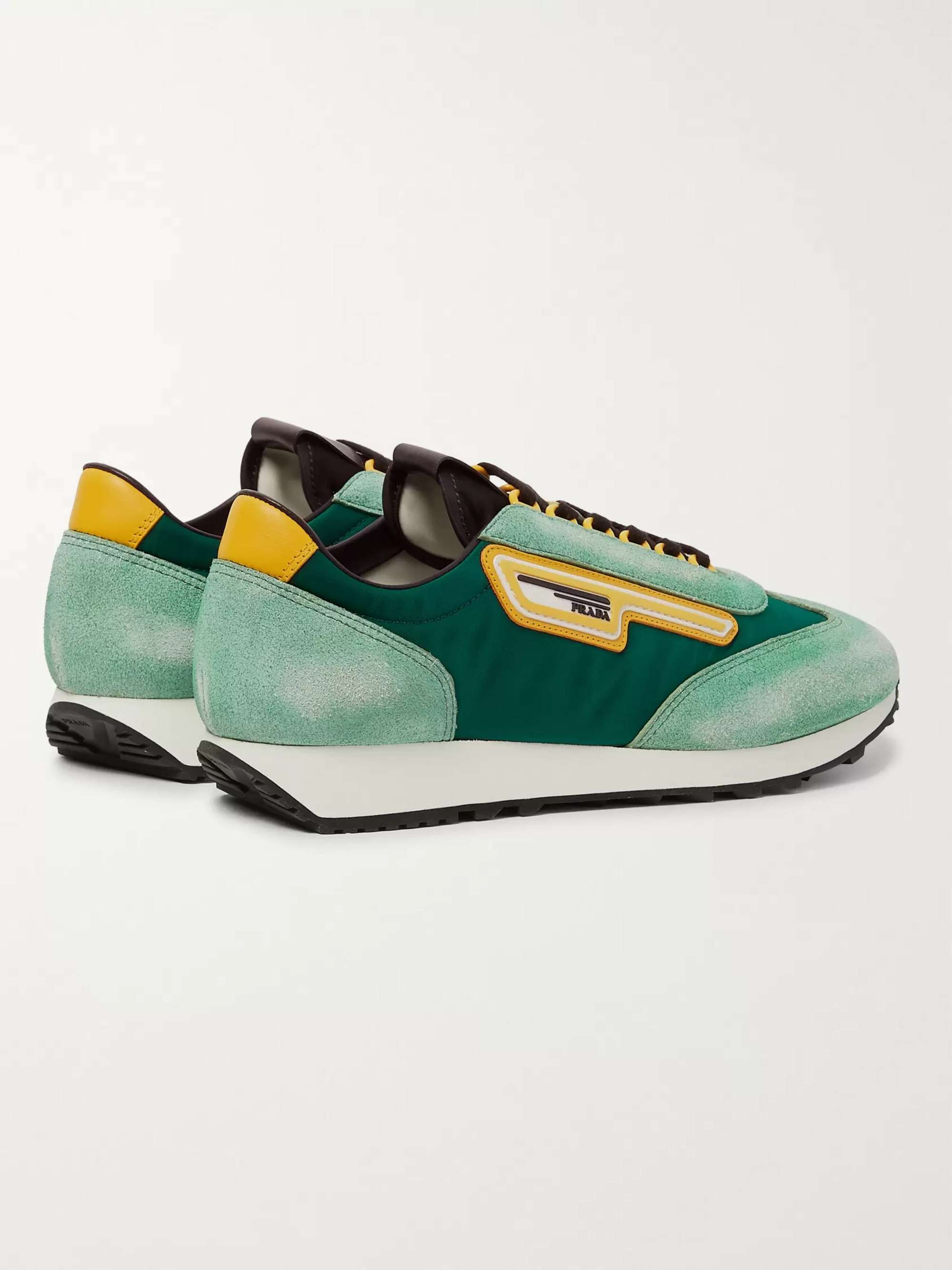 PRADA Milano 70 Rubber-Trimmed Nylon Sneakers