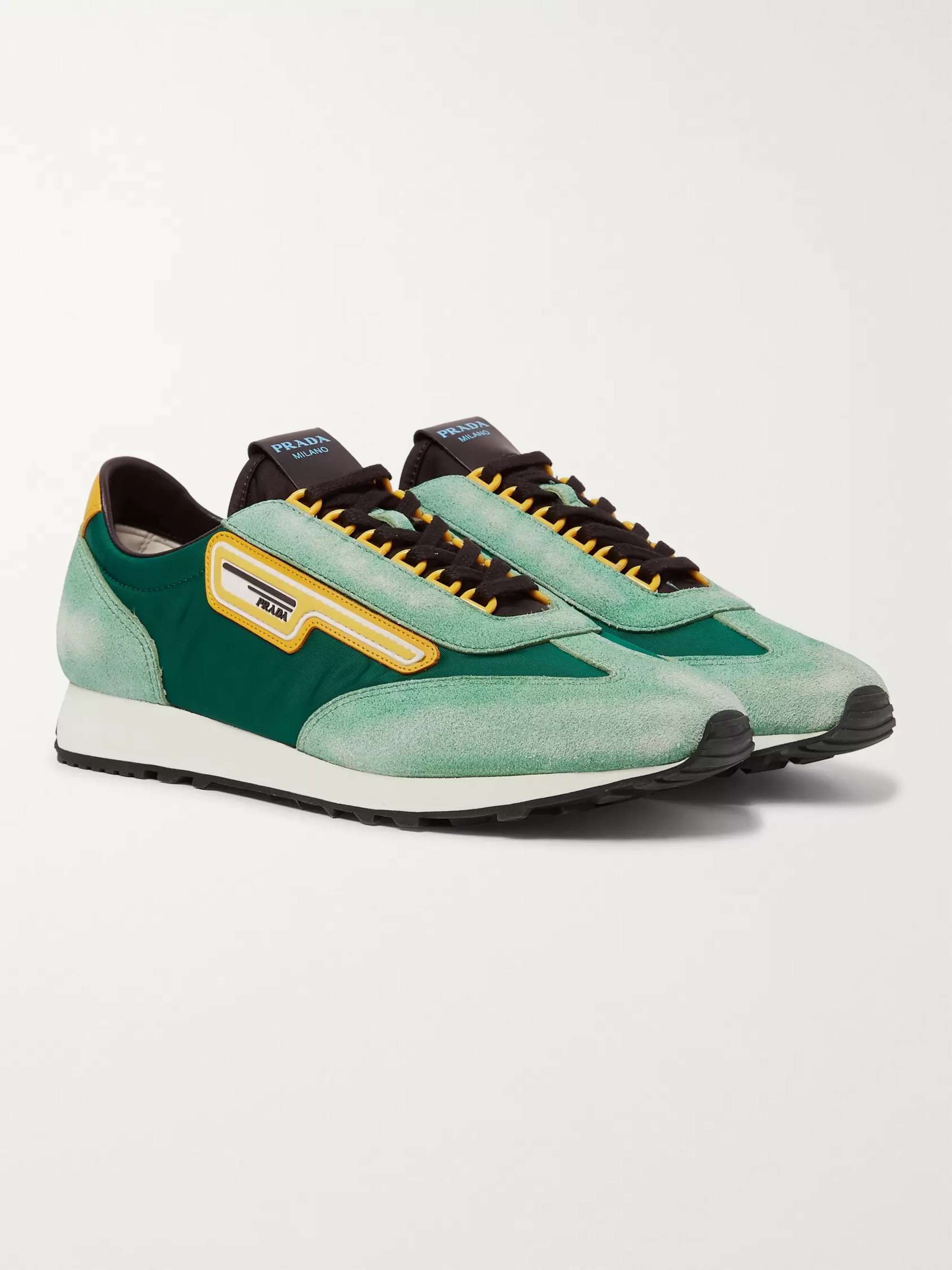 PRADA Milano 70 Rubber-Trimmed Nylon Sneakers