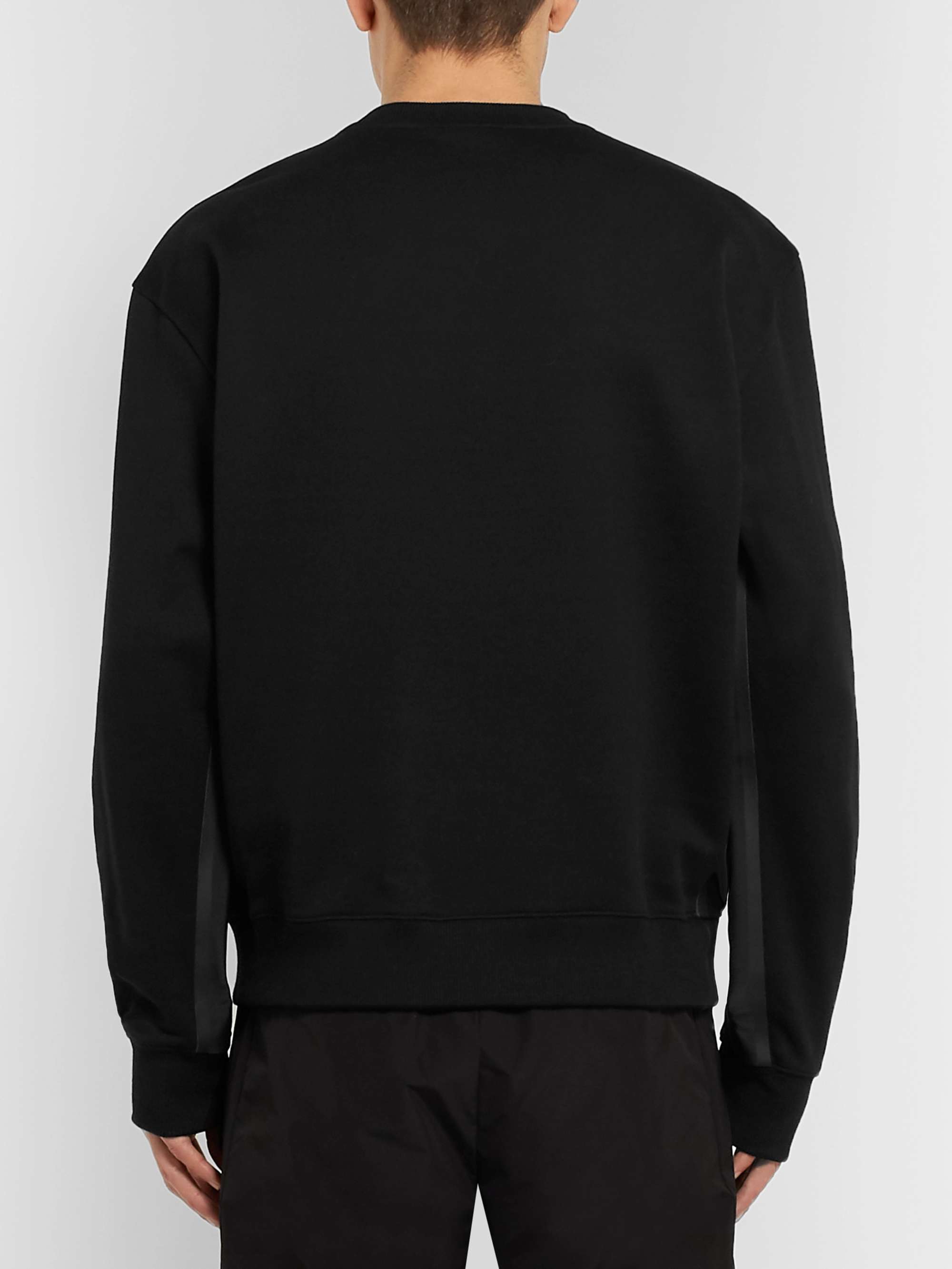 PRADA Logo-Appliquéd Loopback Cotton-Jersey Sweatshirt