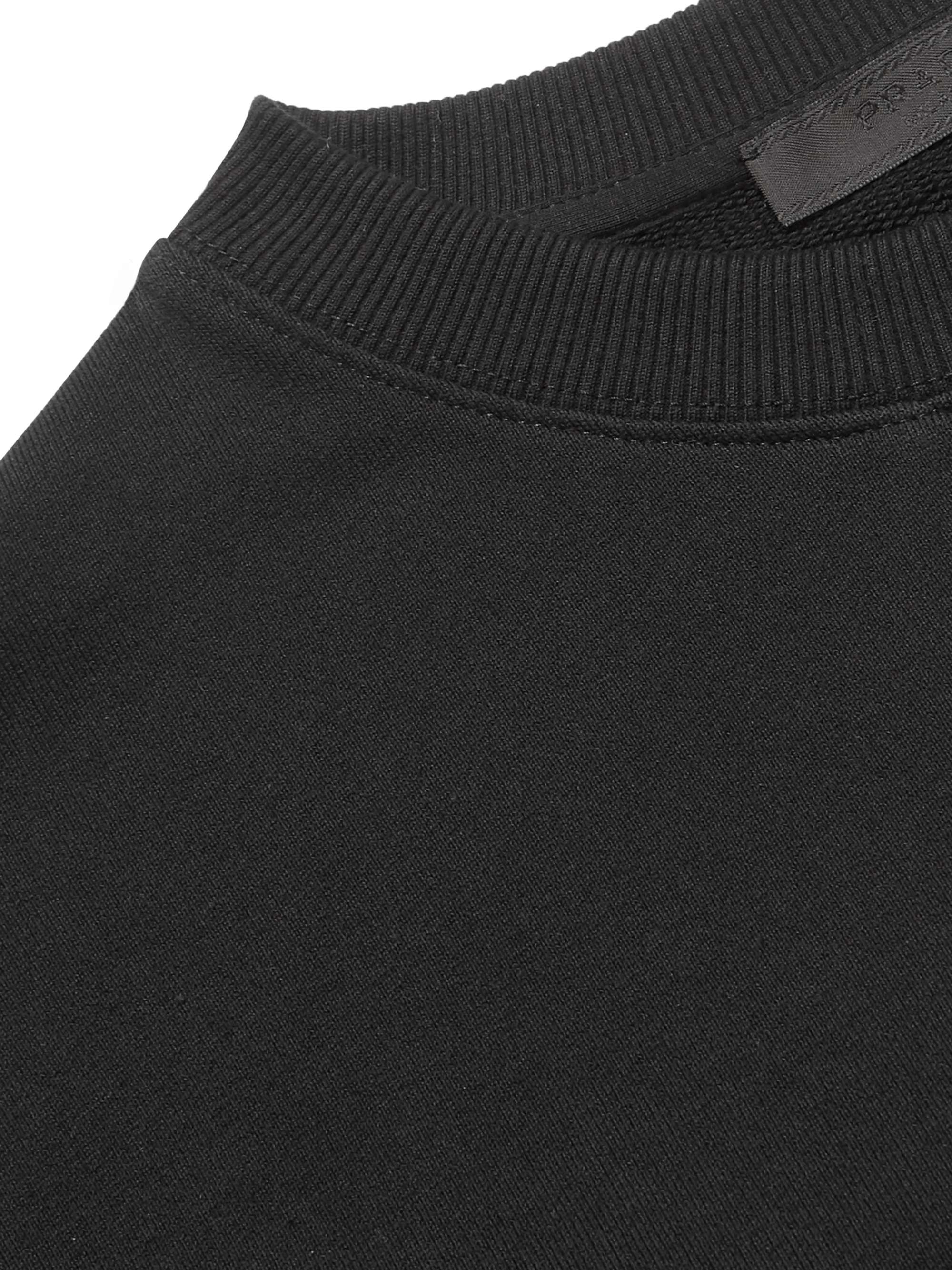 PRADA Logo-Appliquéd Loopback Cotton-Jersey Sweatshirt