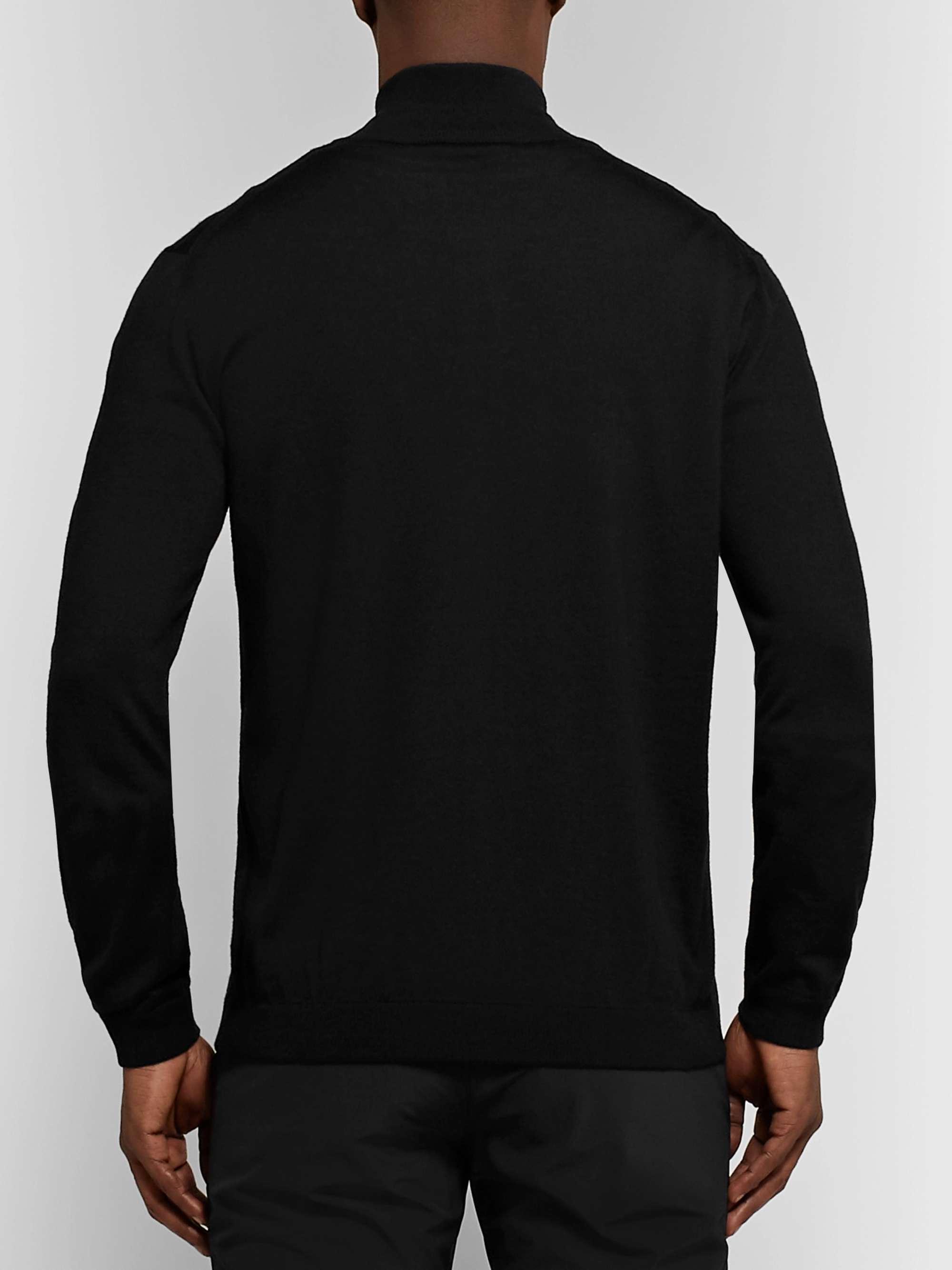 PRADA Slim-Fit Virgin Wool Zip-Up Cardigan