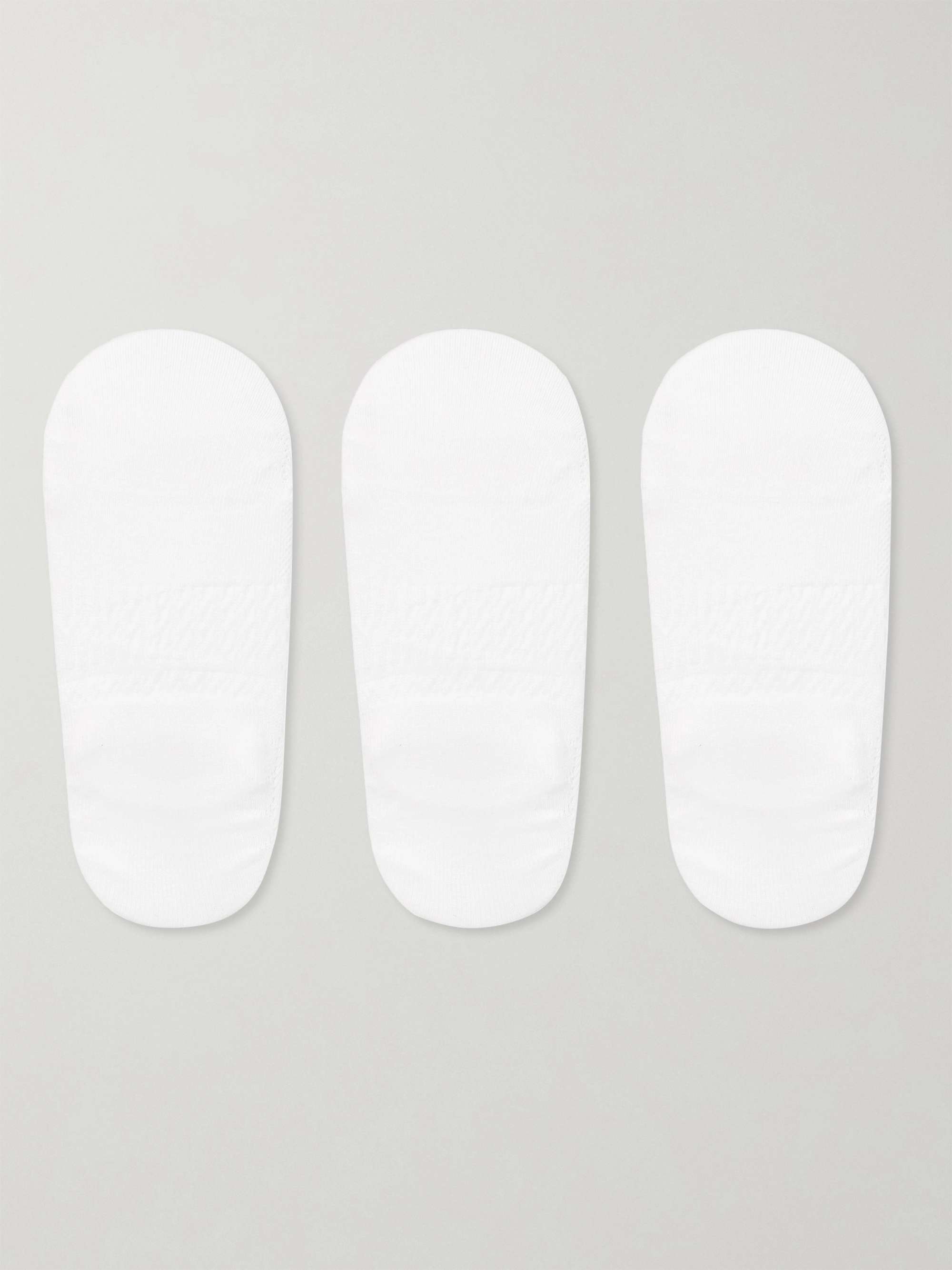 MR P. Three-Pack No-Show Stretch-Knit Socks