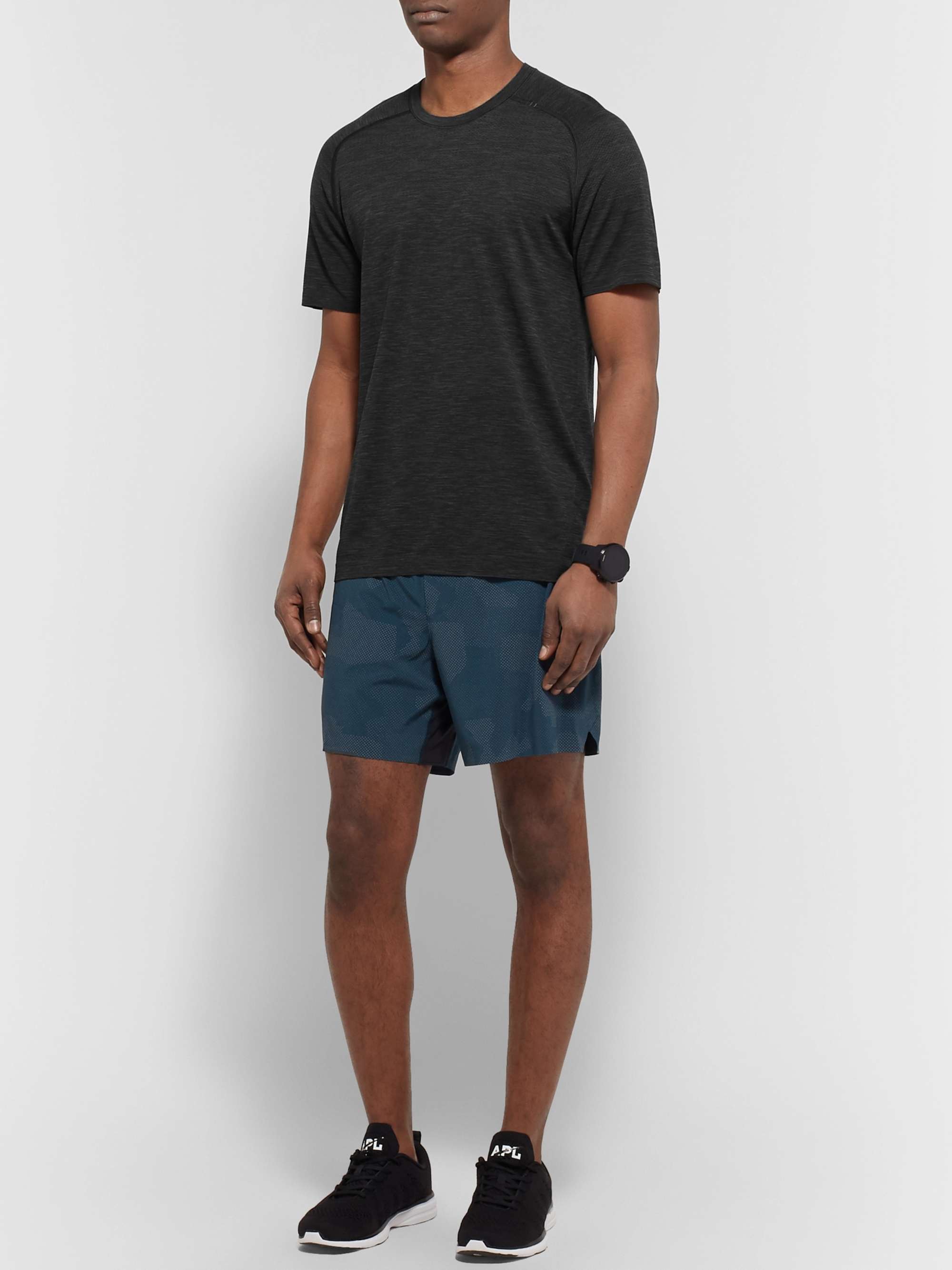 LULULEMON Metal Vent Tech Mélange Stretch-Jersey T-Shirt