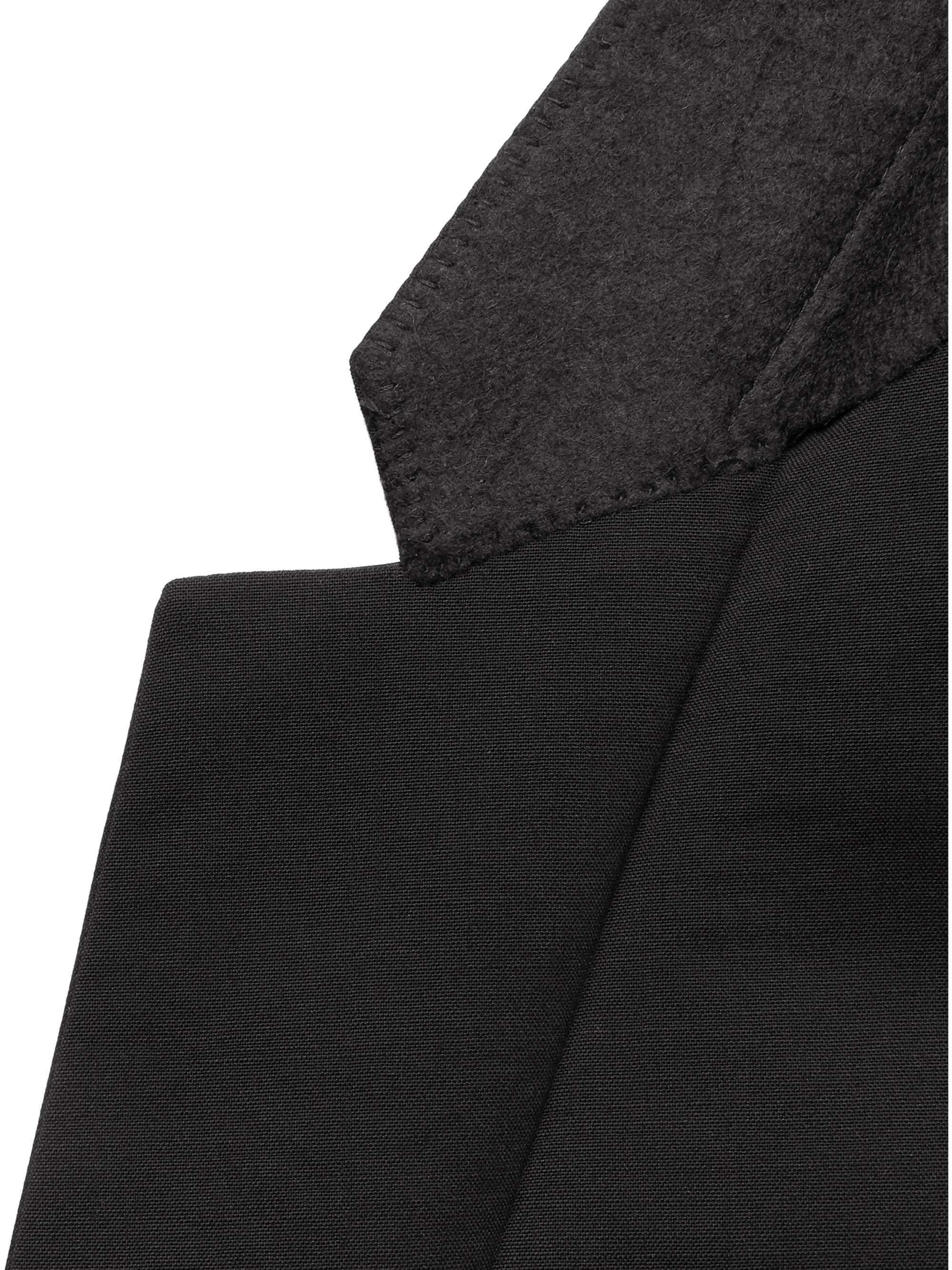 PRADA Black Slim-Fit Silk Satin-Trimmed Virgin Wool-Blend Tuxedo