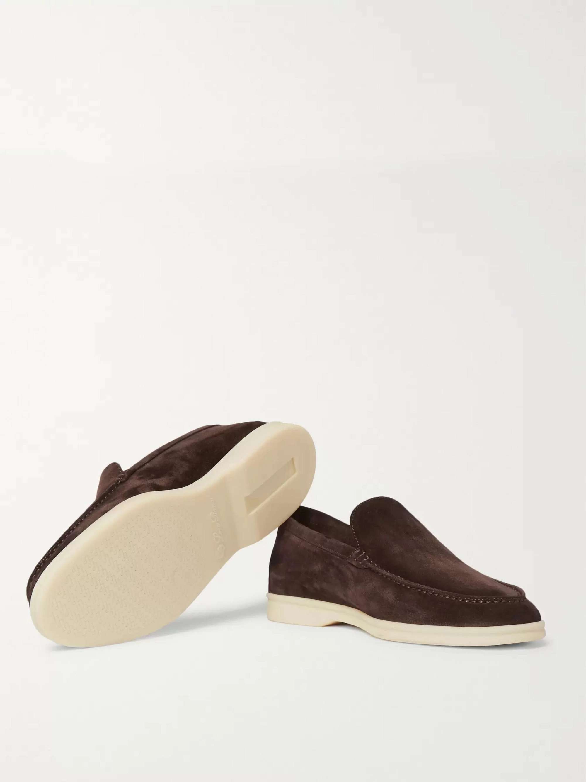 LORO PIANA Summer Walk Suede Loafers
