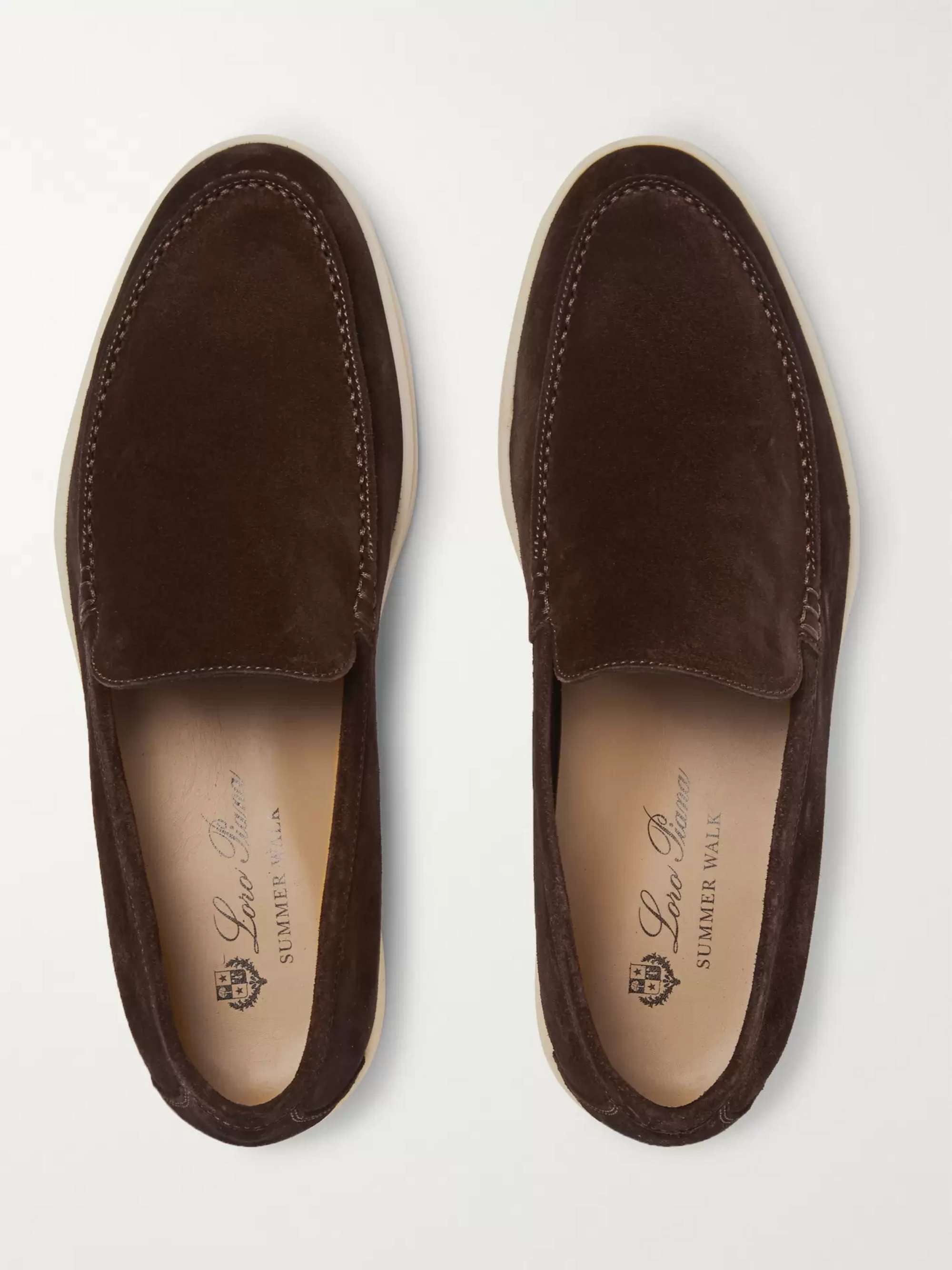 LORO PIANA Summer Walk Suede Loafers