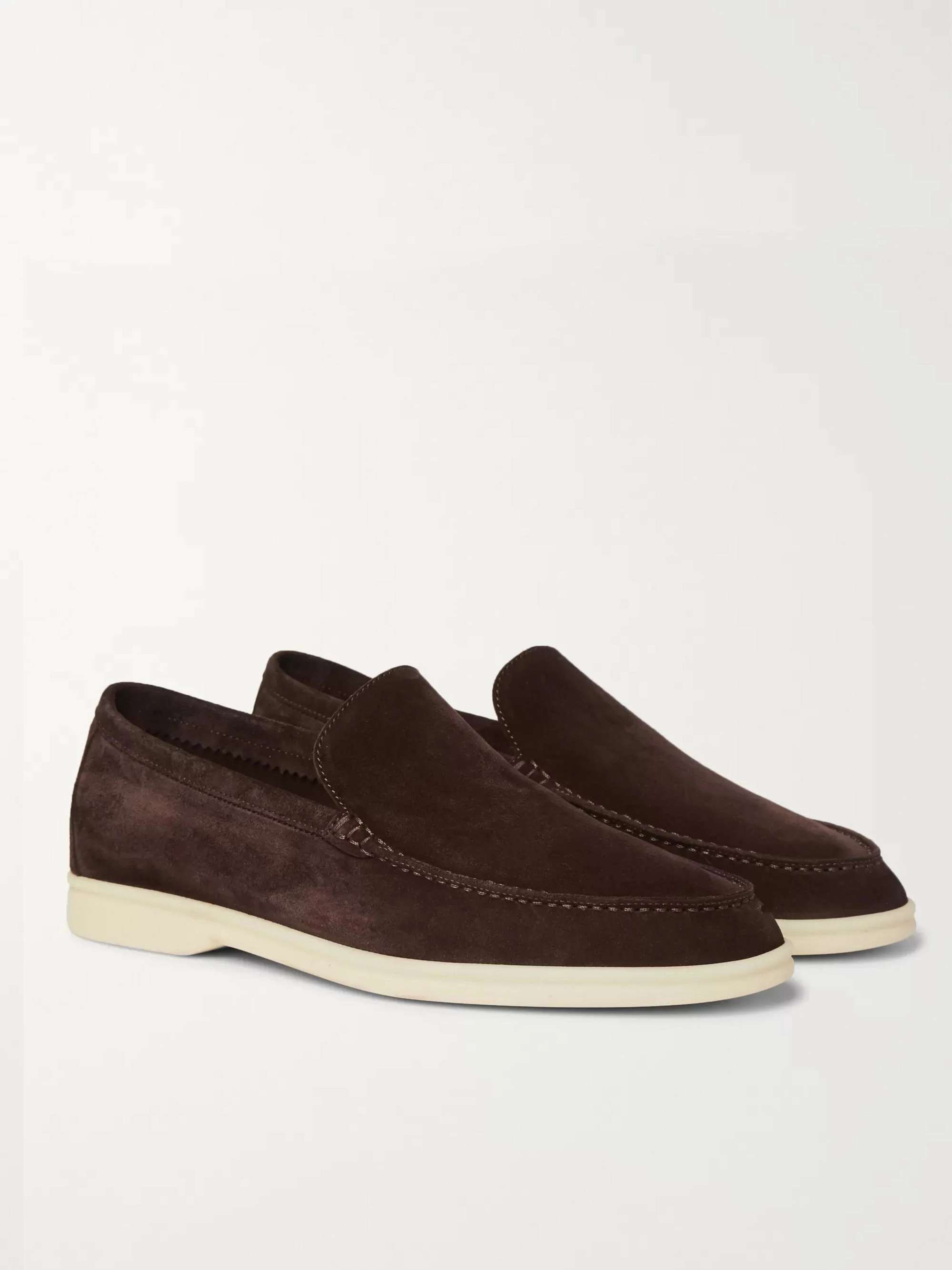 LORO PIANA Summer Walk Suede Loafers