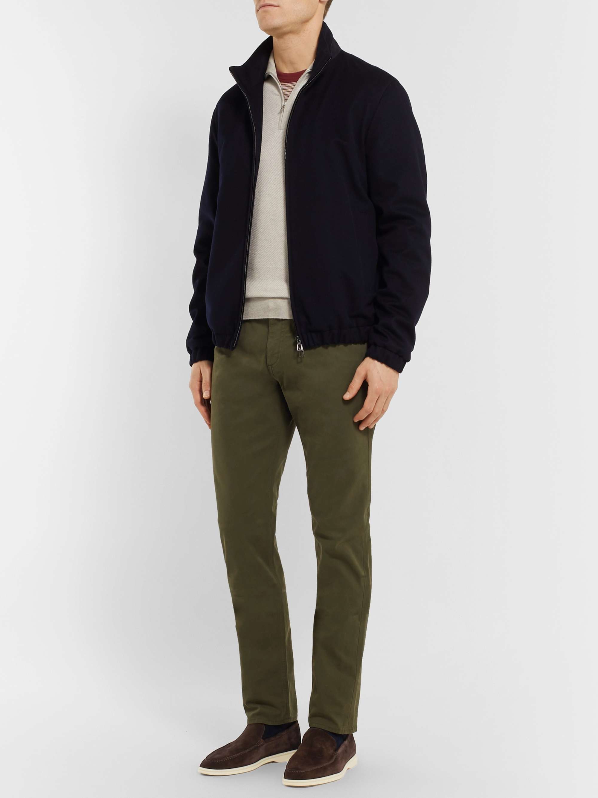 LORO PIANA Summer Walk Suede Loafers