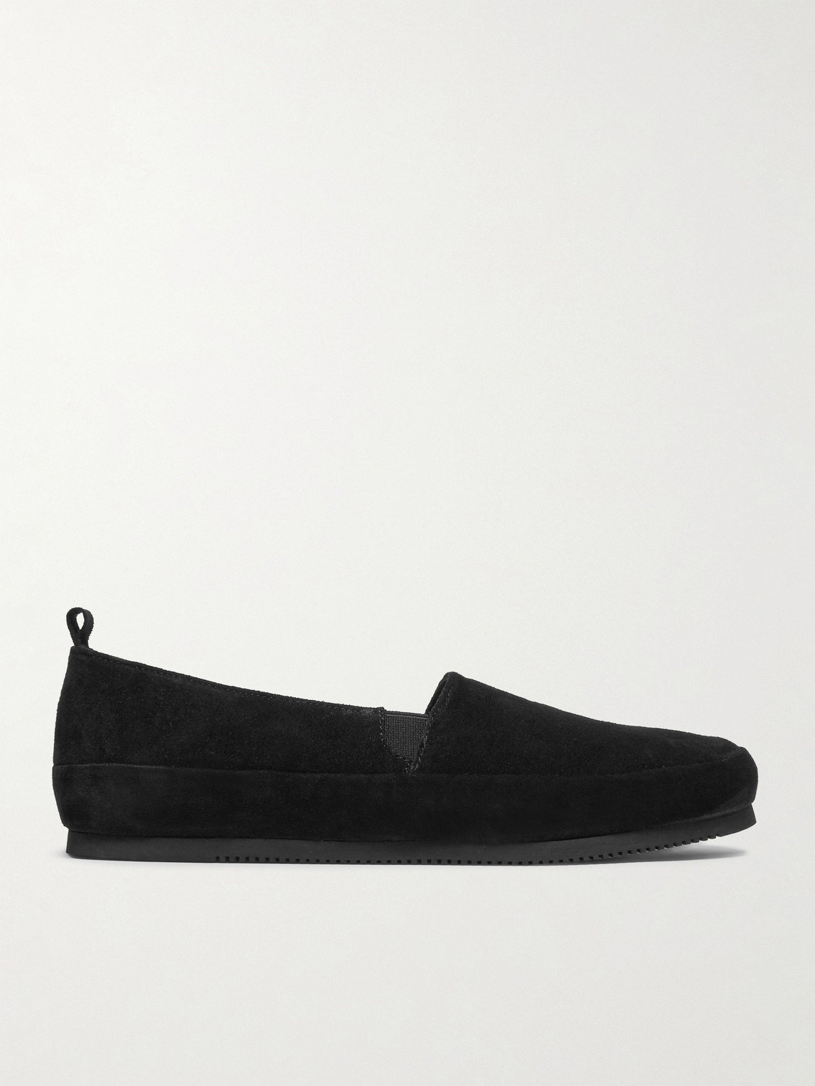 Mulo Suede Loafers In Black