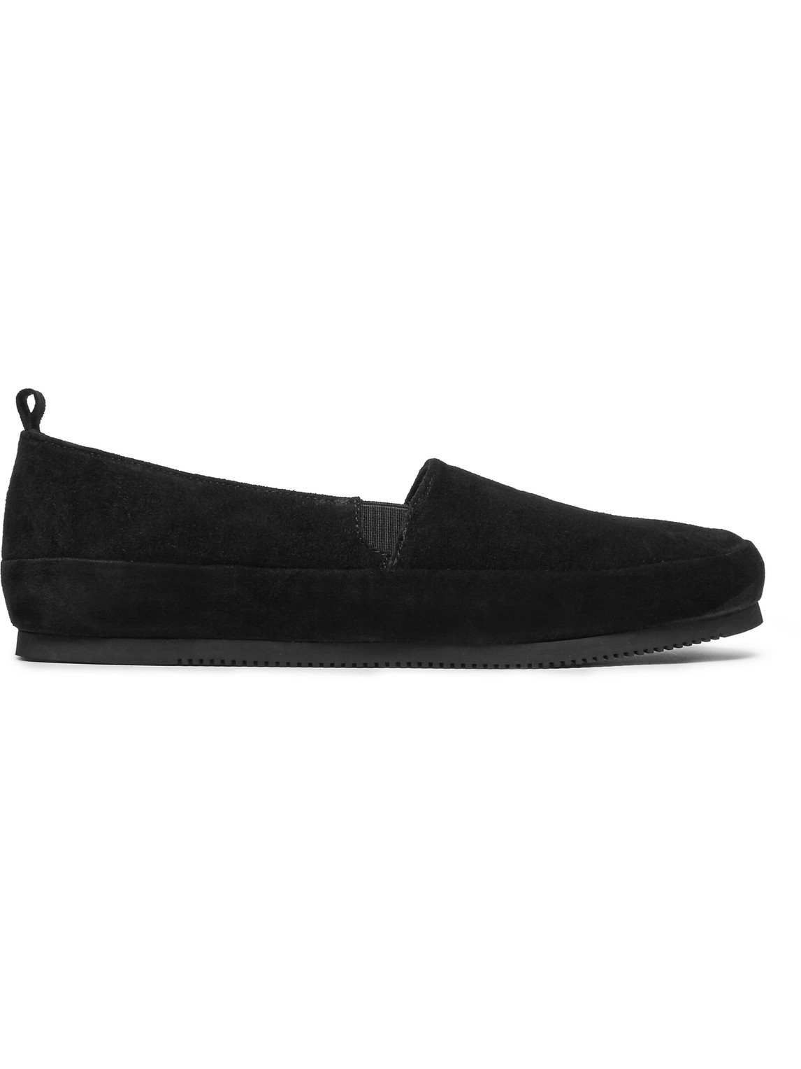 Mulo Suede Loafers In Black
