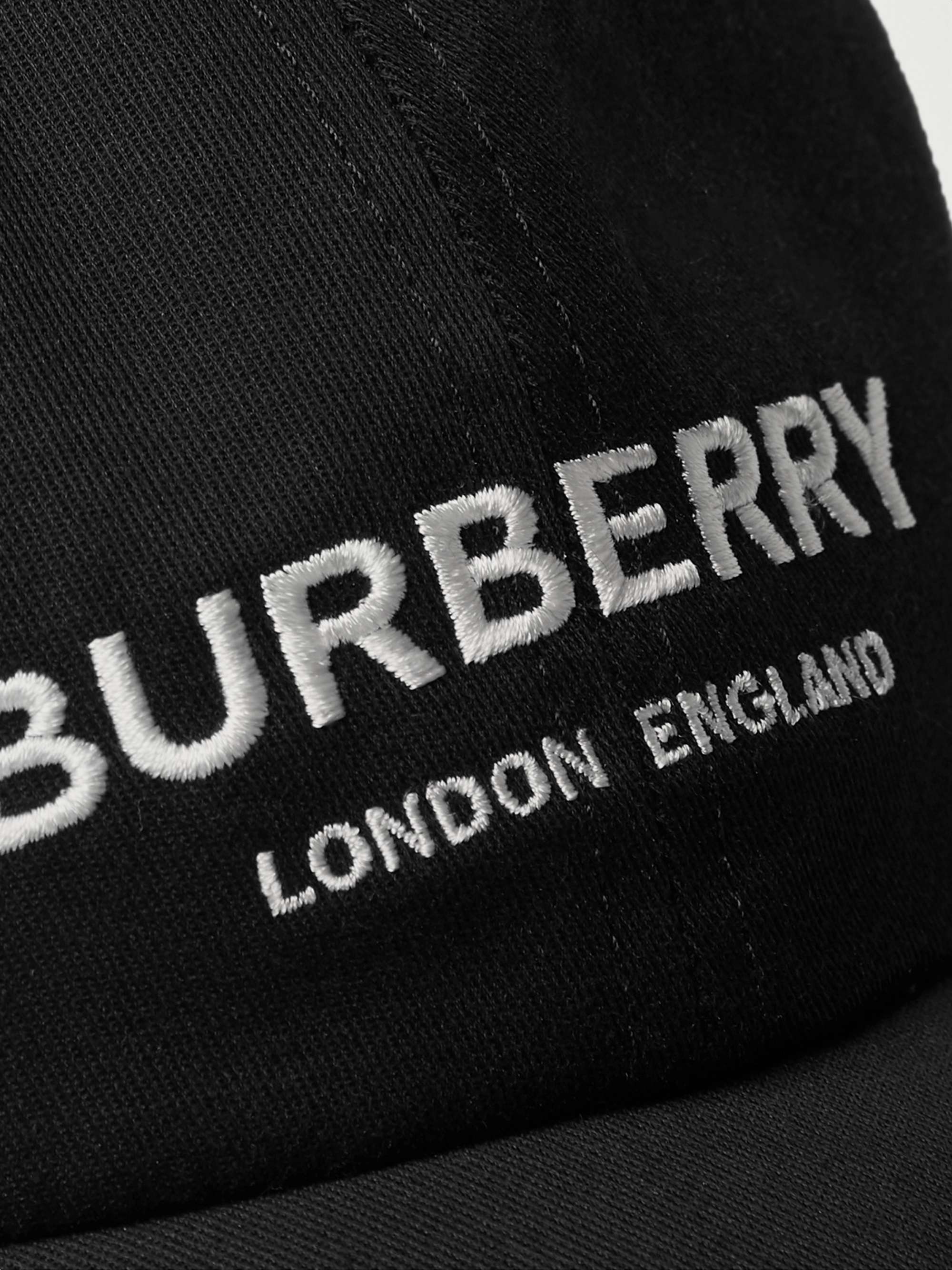 BURBERRY Logo-Embroidered Cotton-Twill Baseball Cap