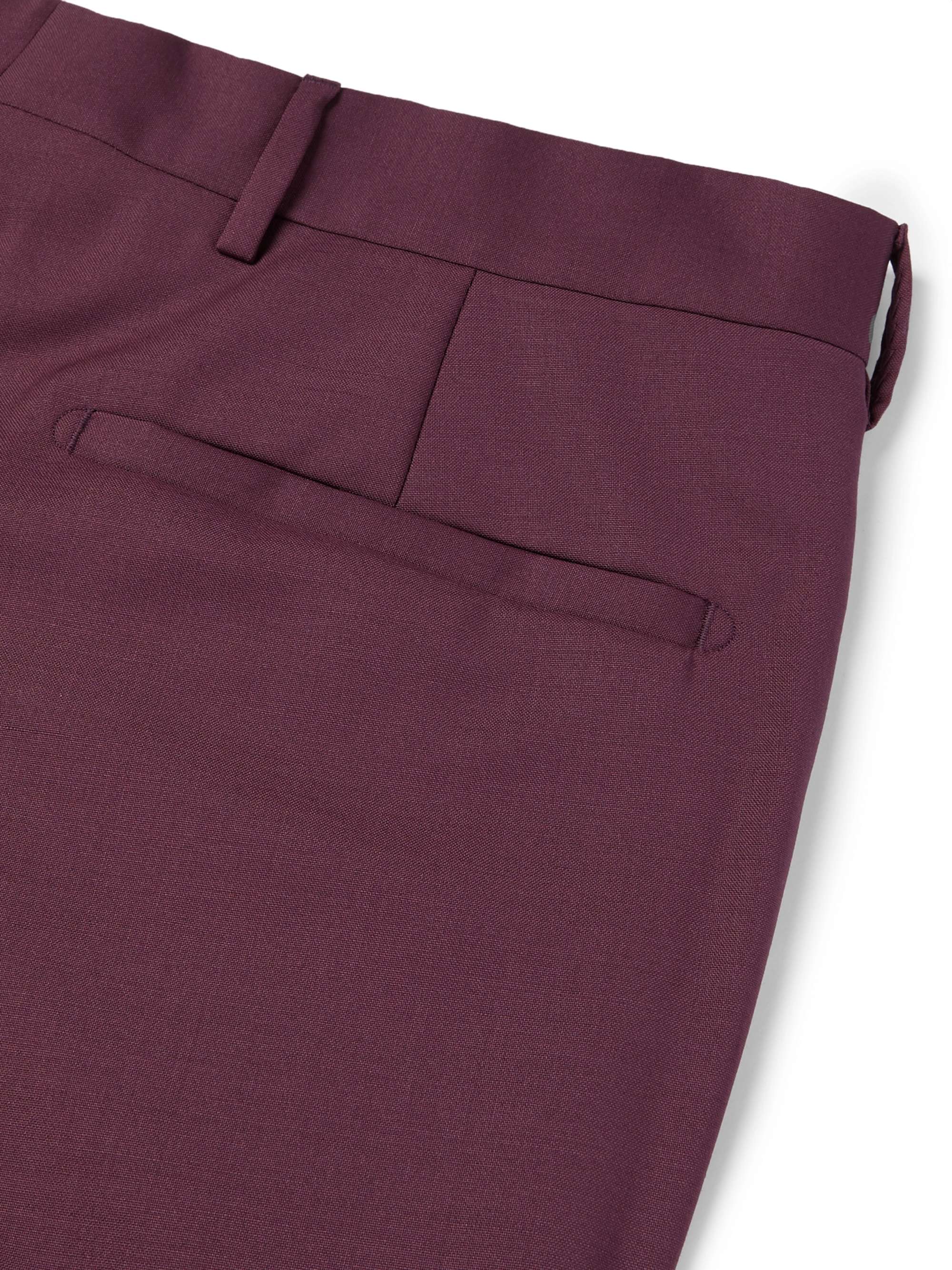 PRADA Slim-Fit Cropped Virgin Wool and Mohair-Blend Trousers
